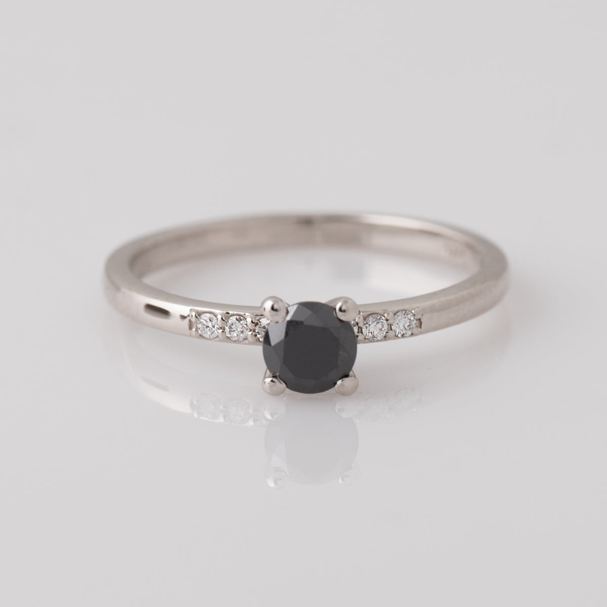0.5ct Black Diamond Ring