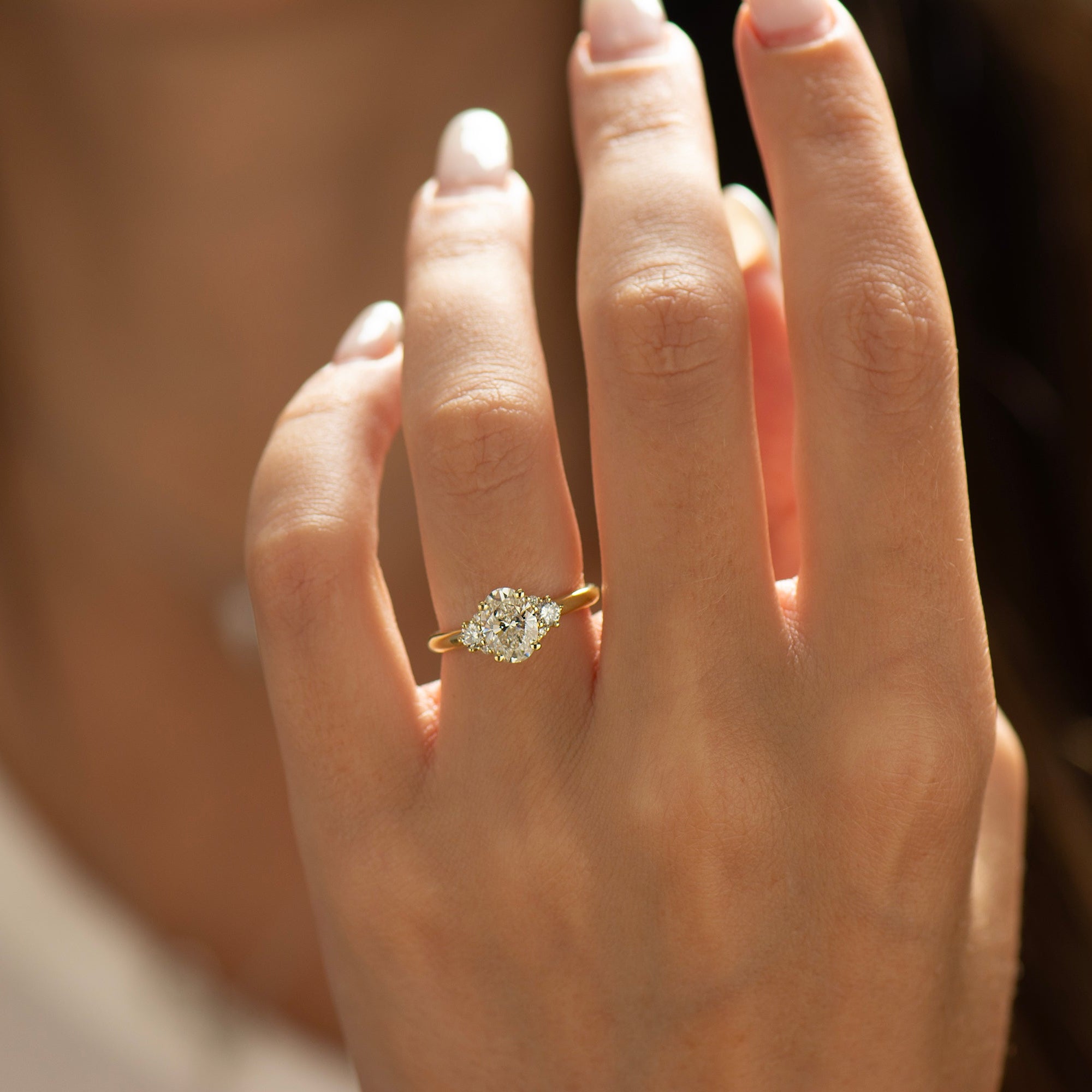 Oval Diamond Engagement Ring
