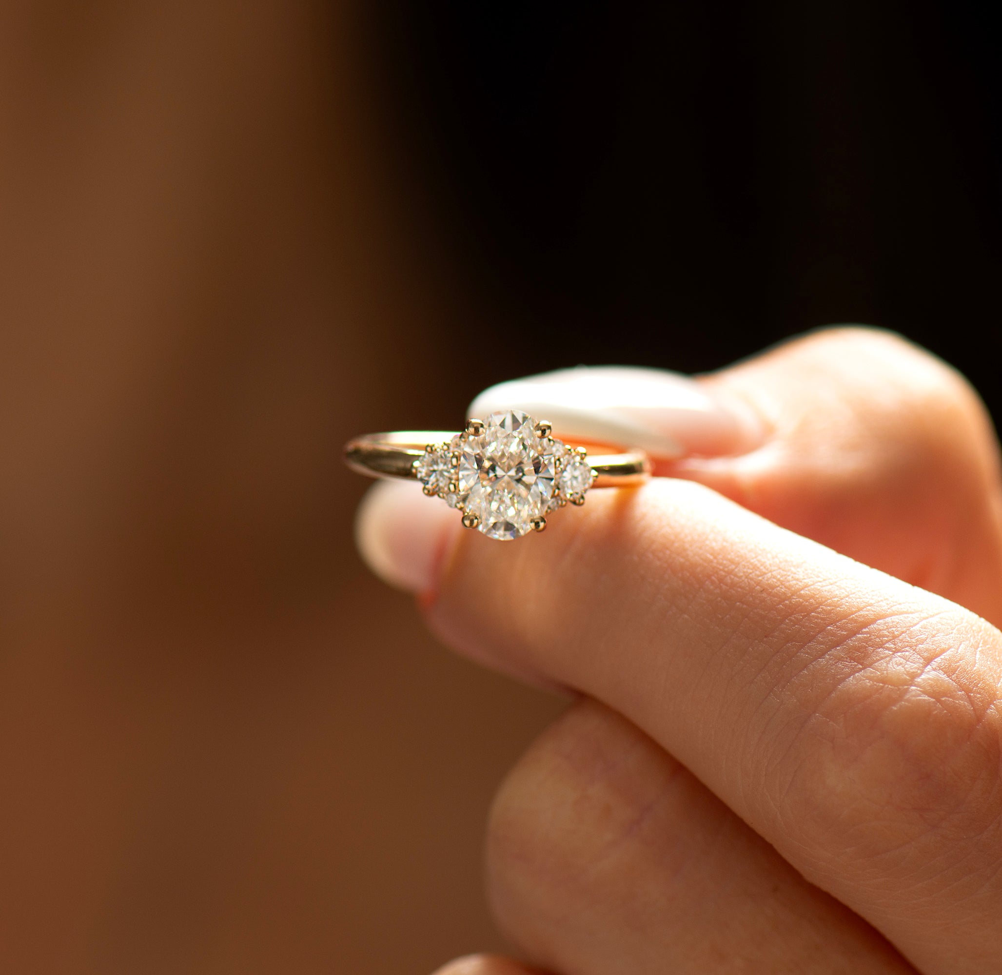 Oval Diamond Engagement Ring