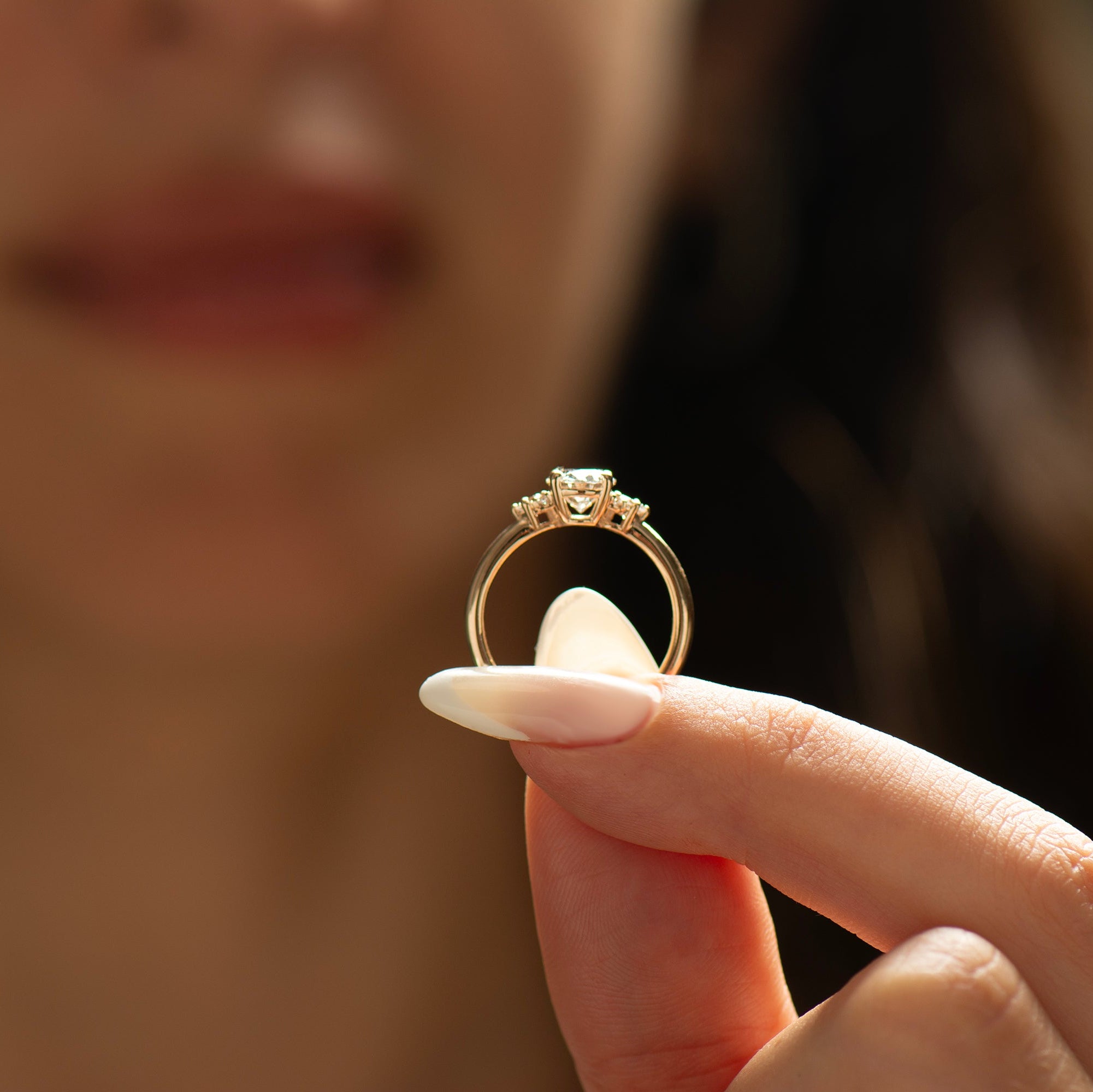 Oval Diamond Engagement Ring