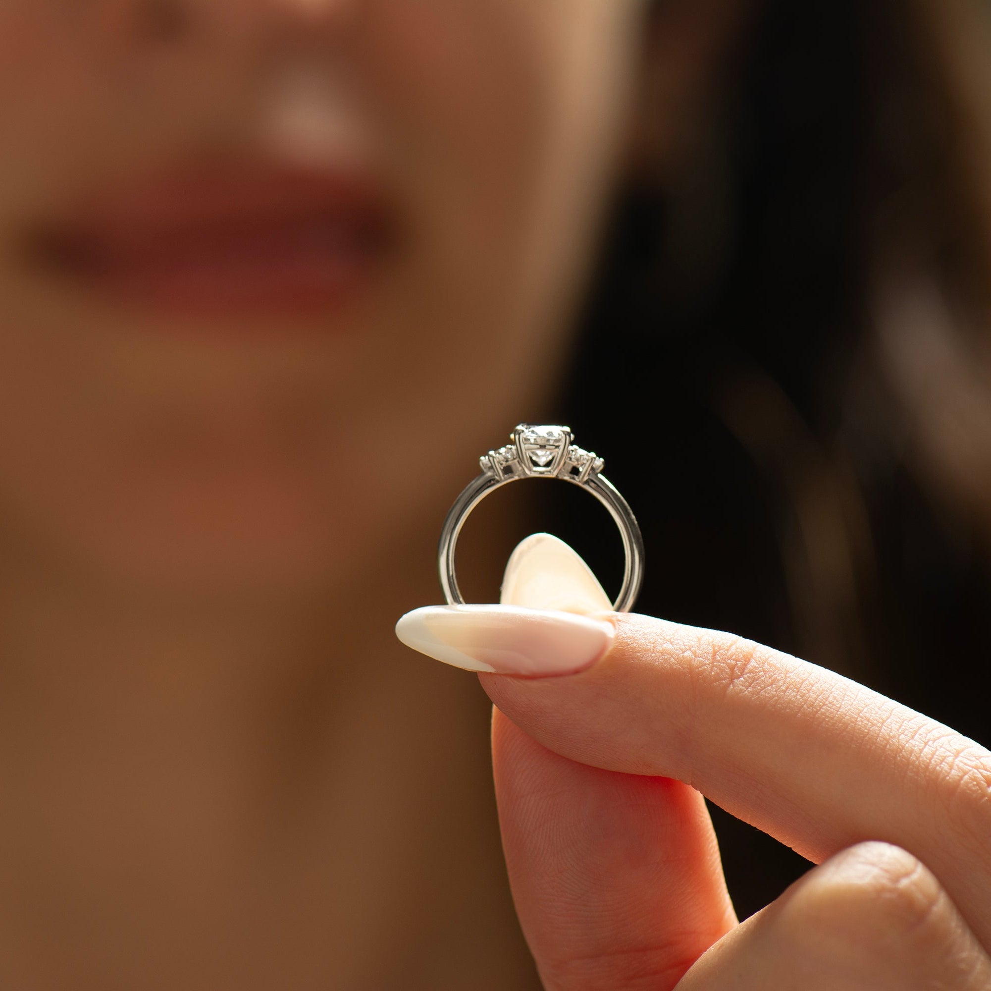 Oval Diamond Engagement Ring