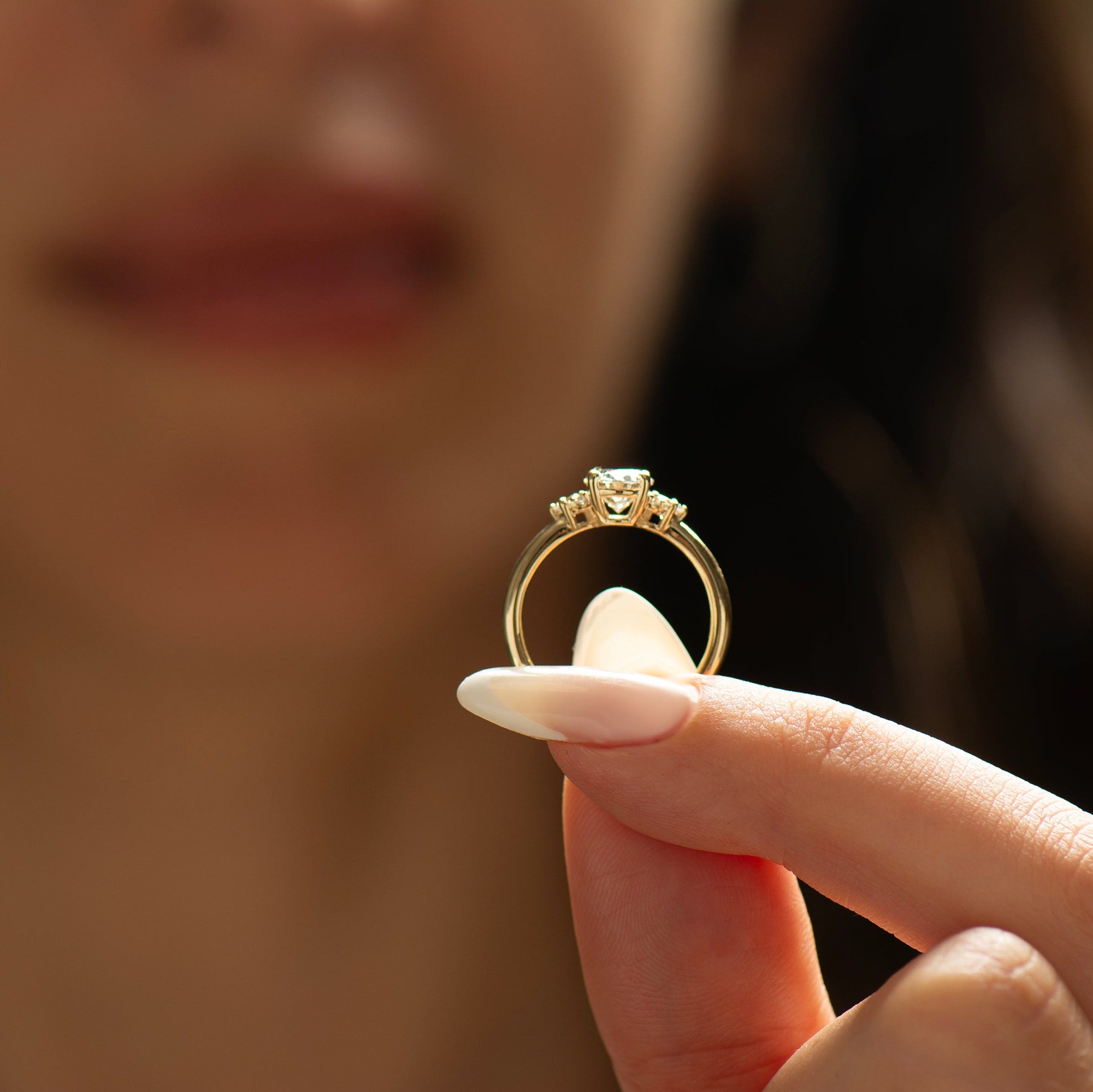 Oval Diamond Engagement Ring