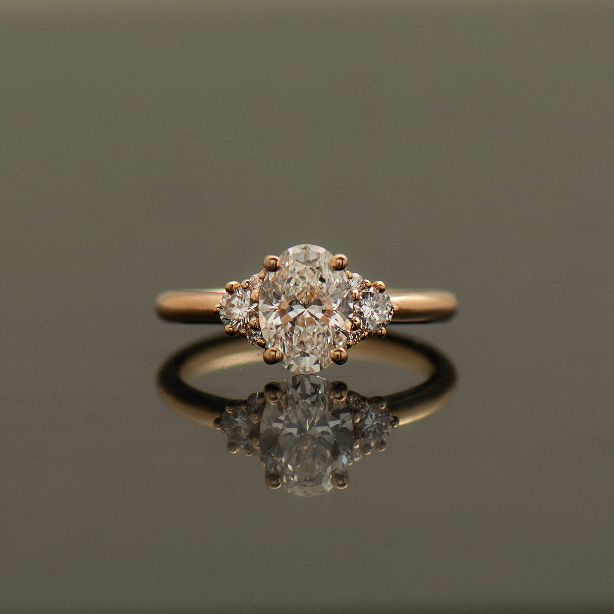 Oval Diamond Engagement Ring