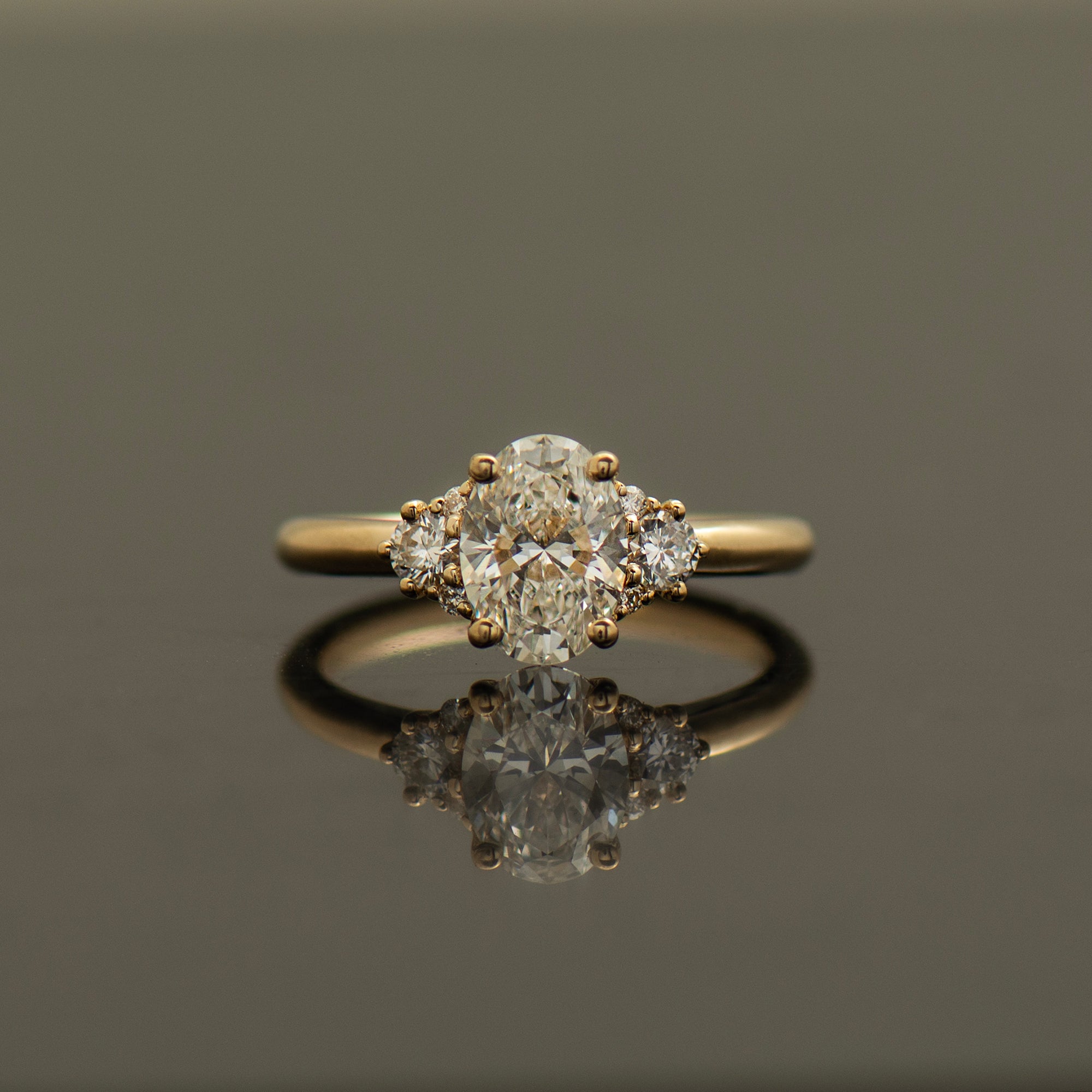 Oval Diamond Engagement Ring