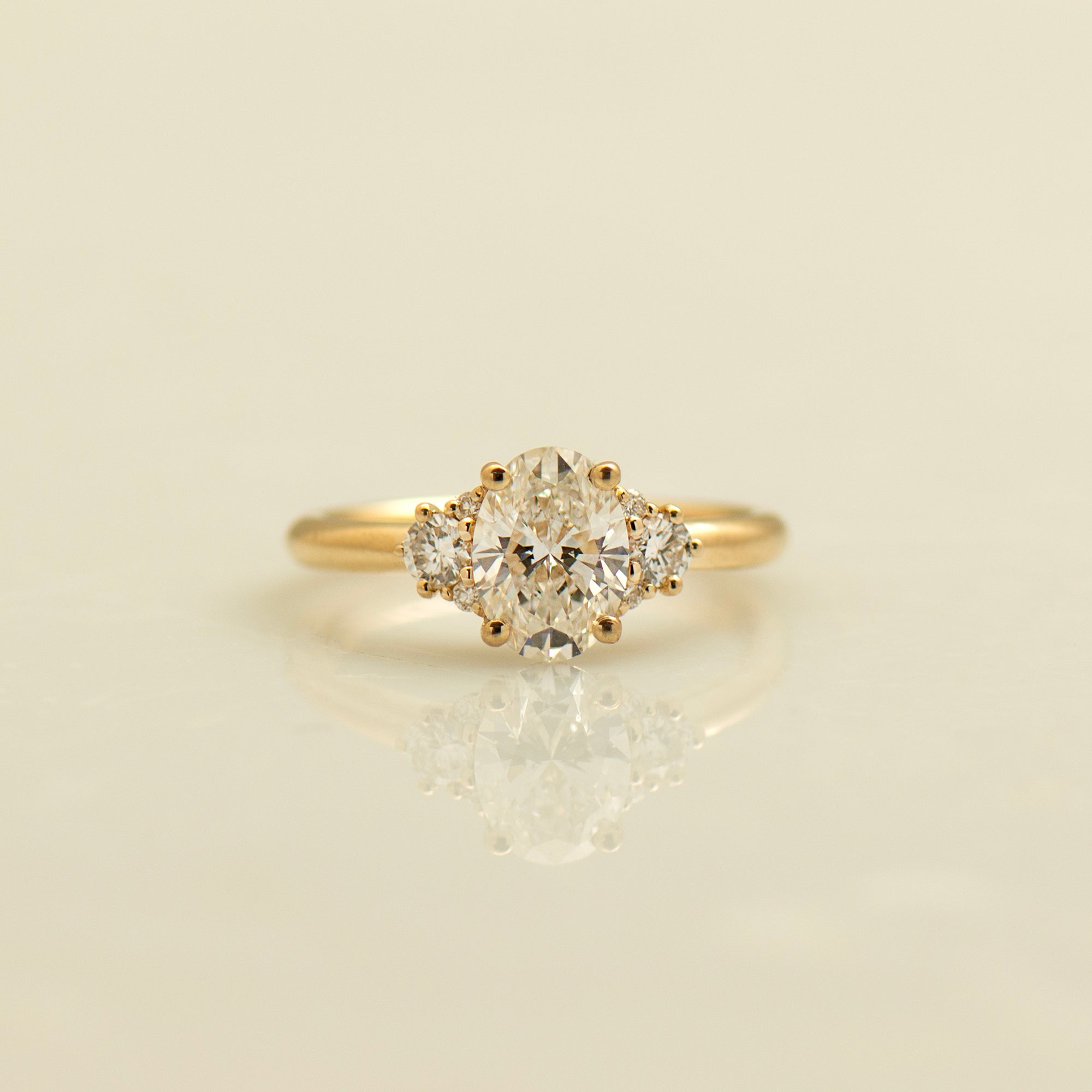 Oval Diamond Engagement Ring