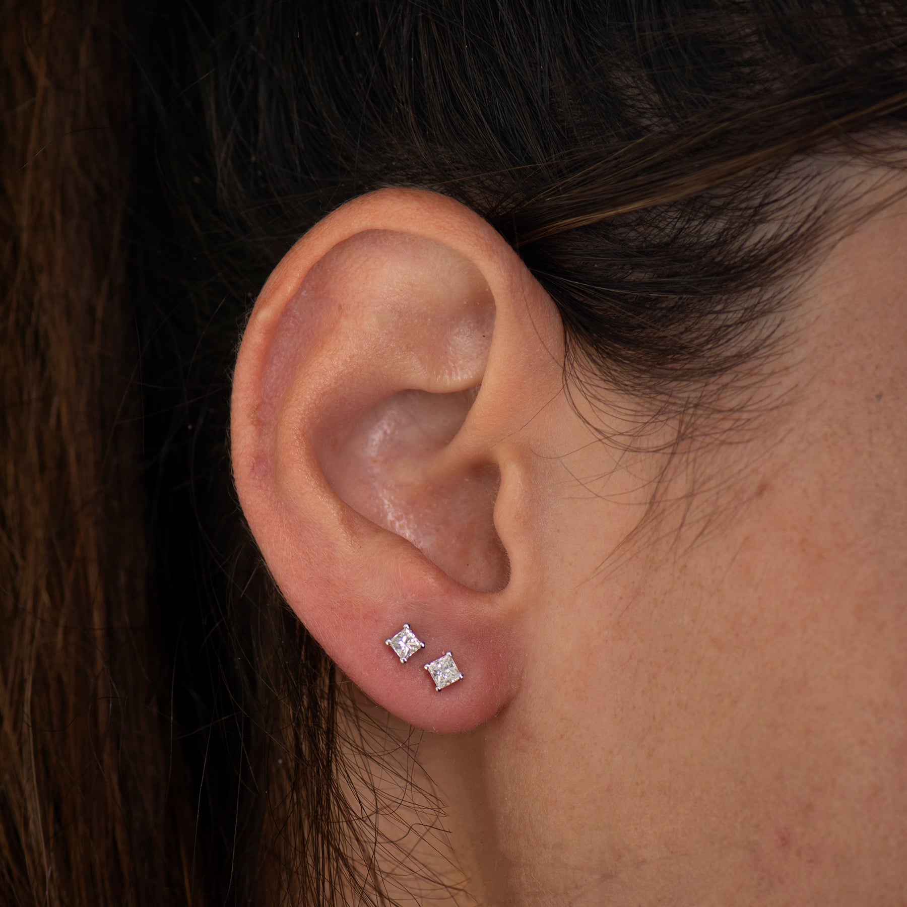 Princess Diamond Earrings