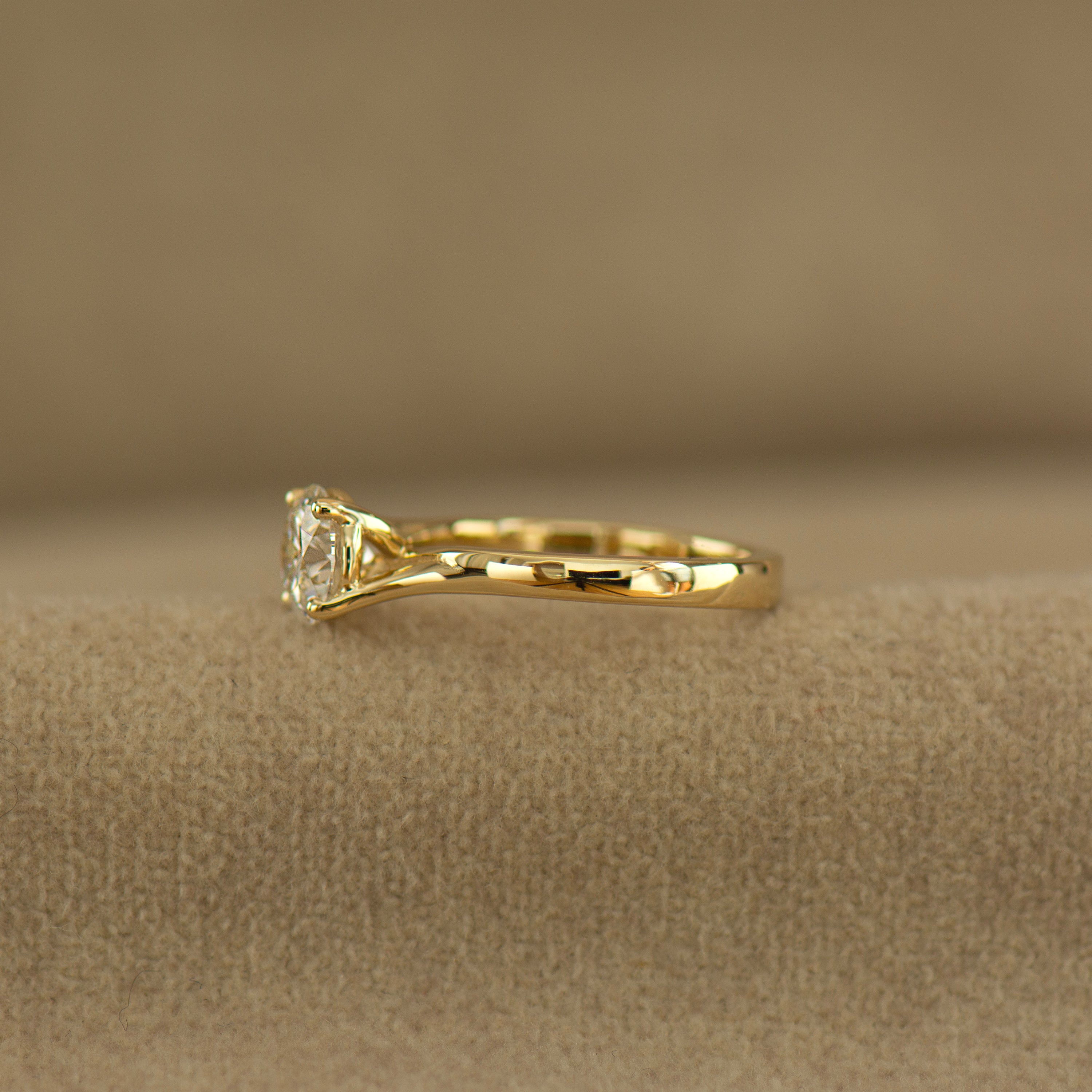 Large Bypass Engagement Ring