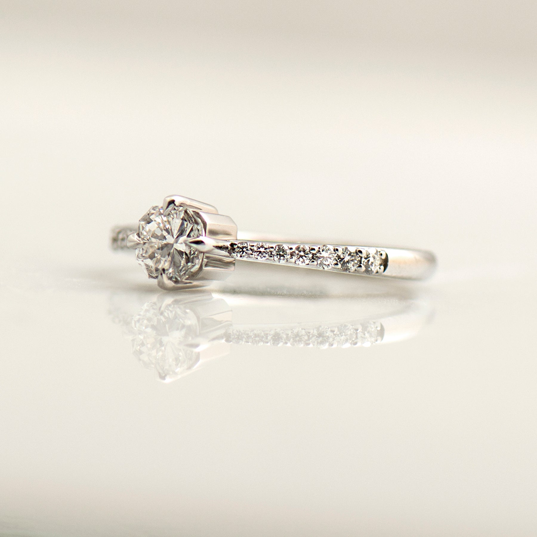 Modern Style Engagement Ring