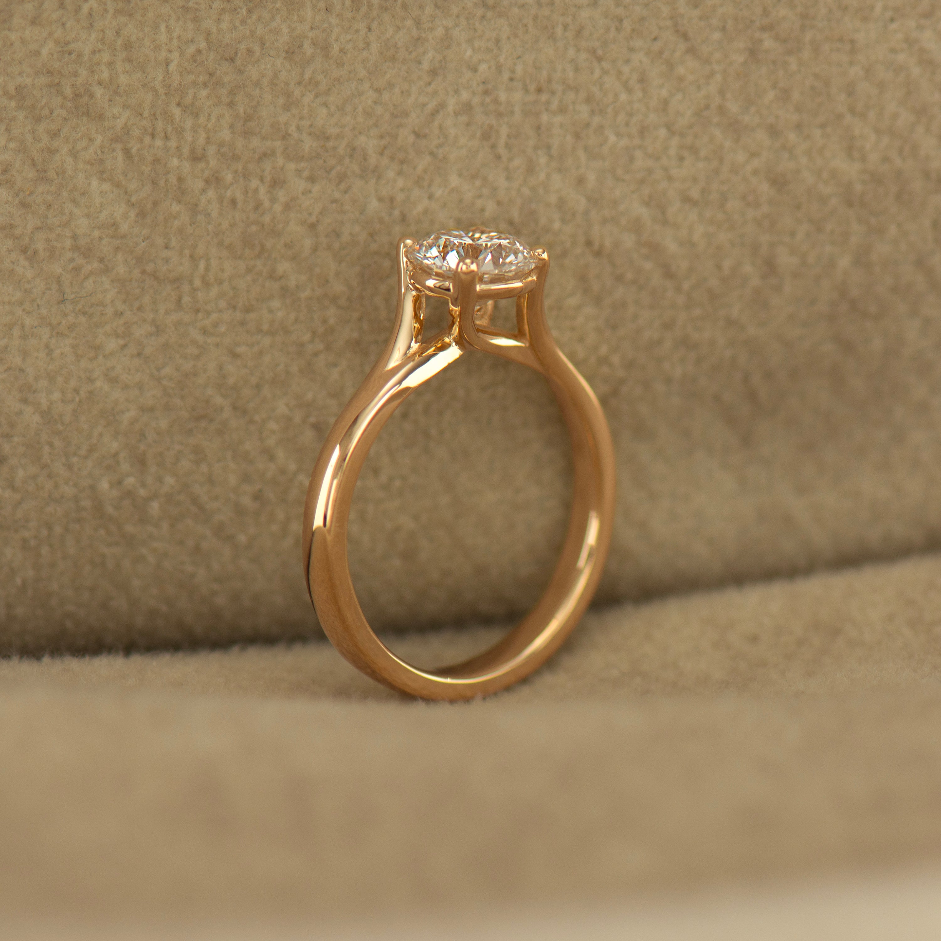 Large Bypass Engagement Ring