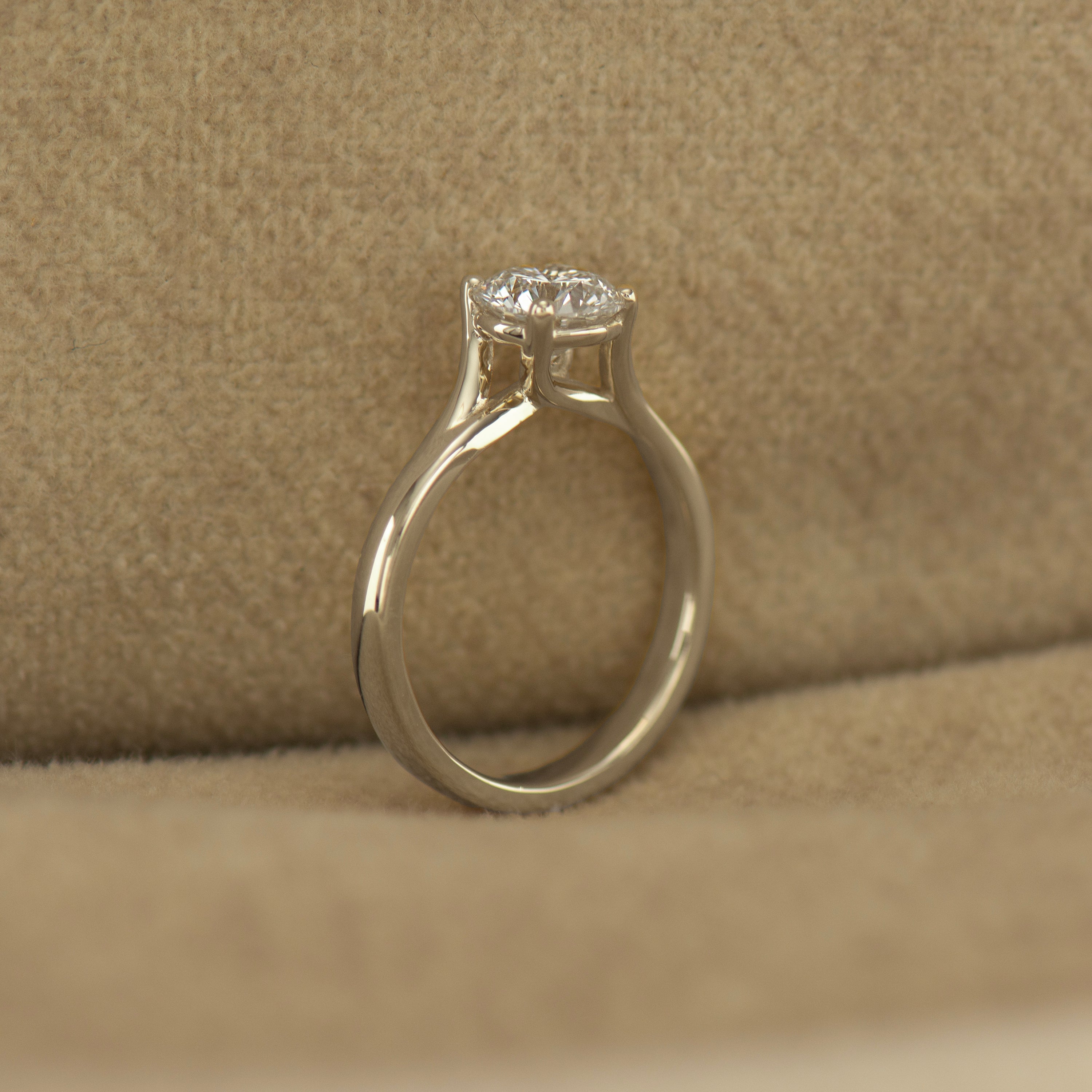Large Bypass Engagement Ring