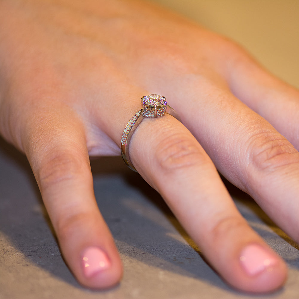Vintage Style Engagement Ring