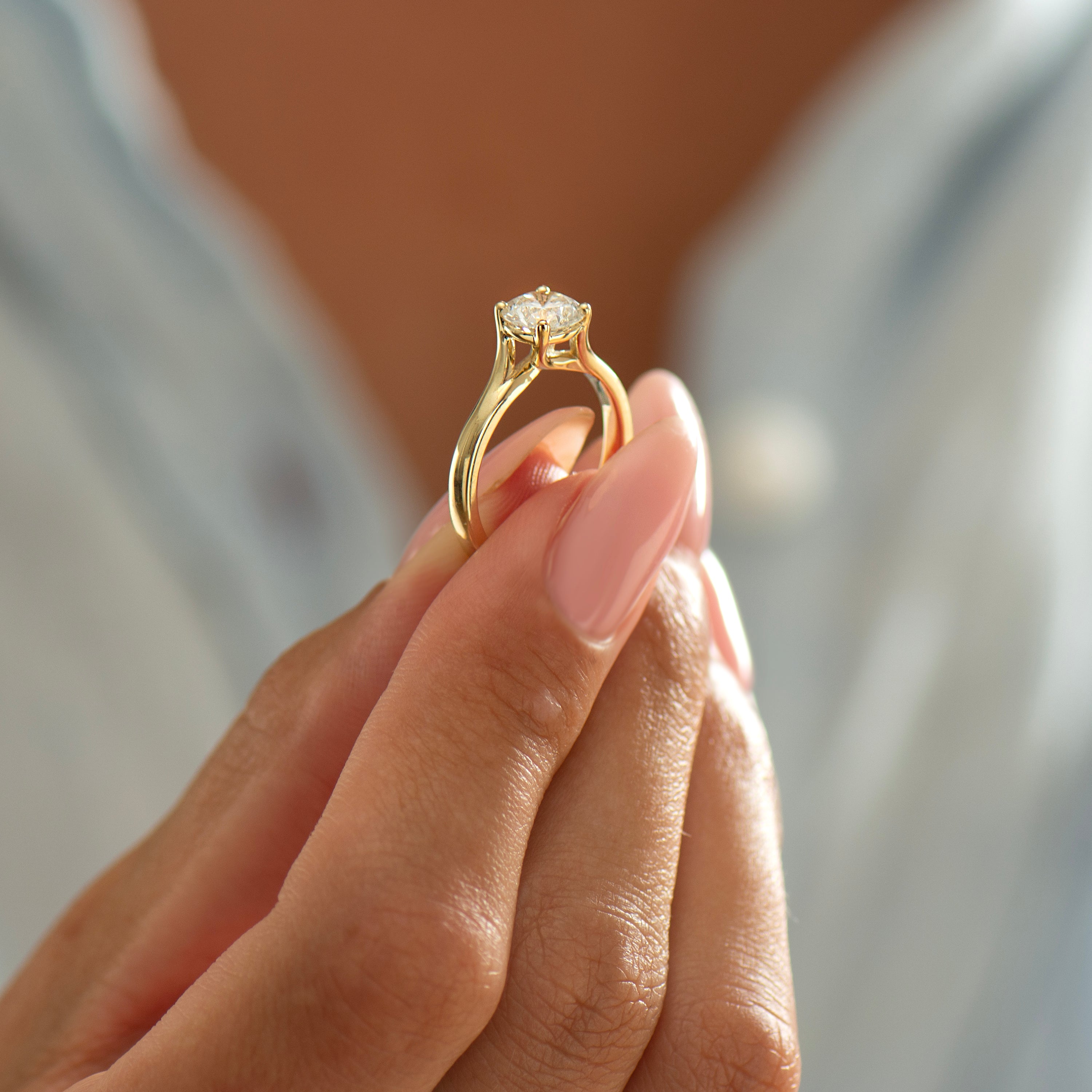 Large Bypass Engagement Ring