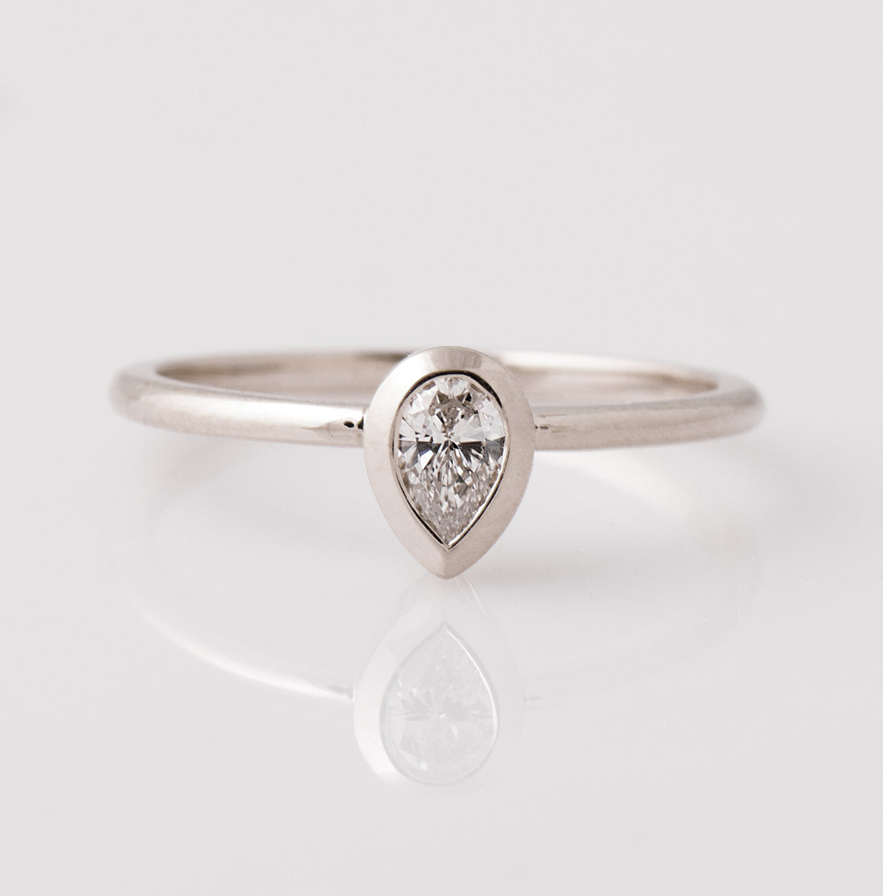 Pear Cut Diamond Ring