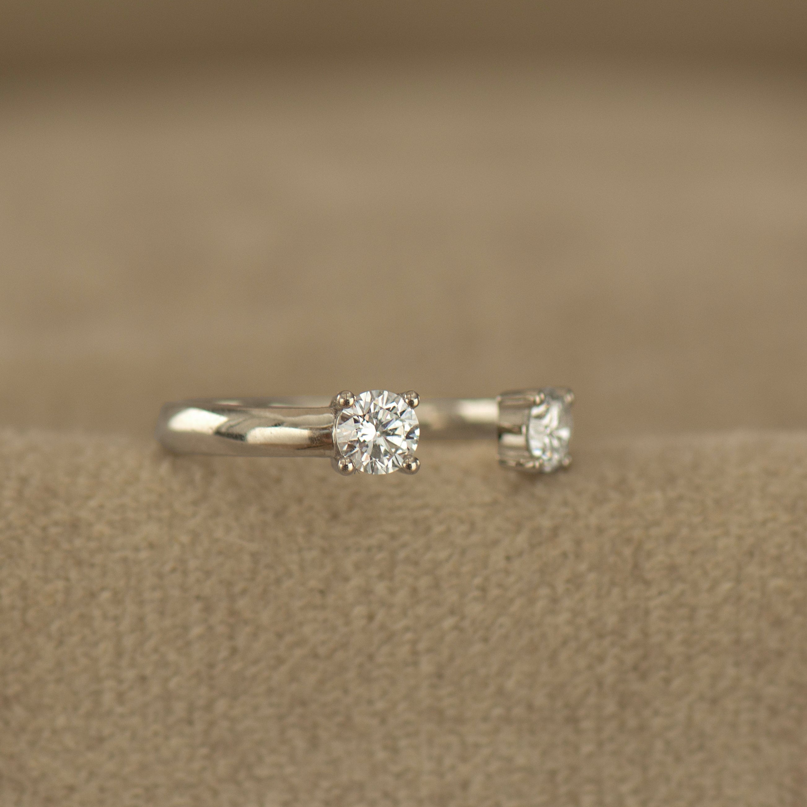 Open Double Diamond Ring