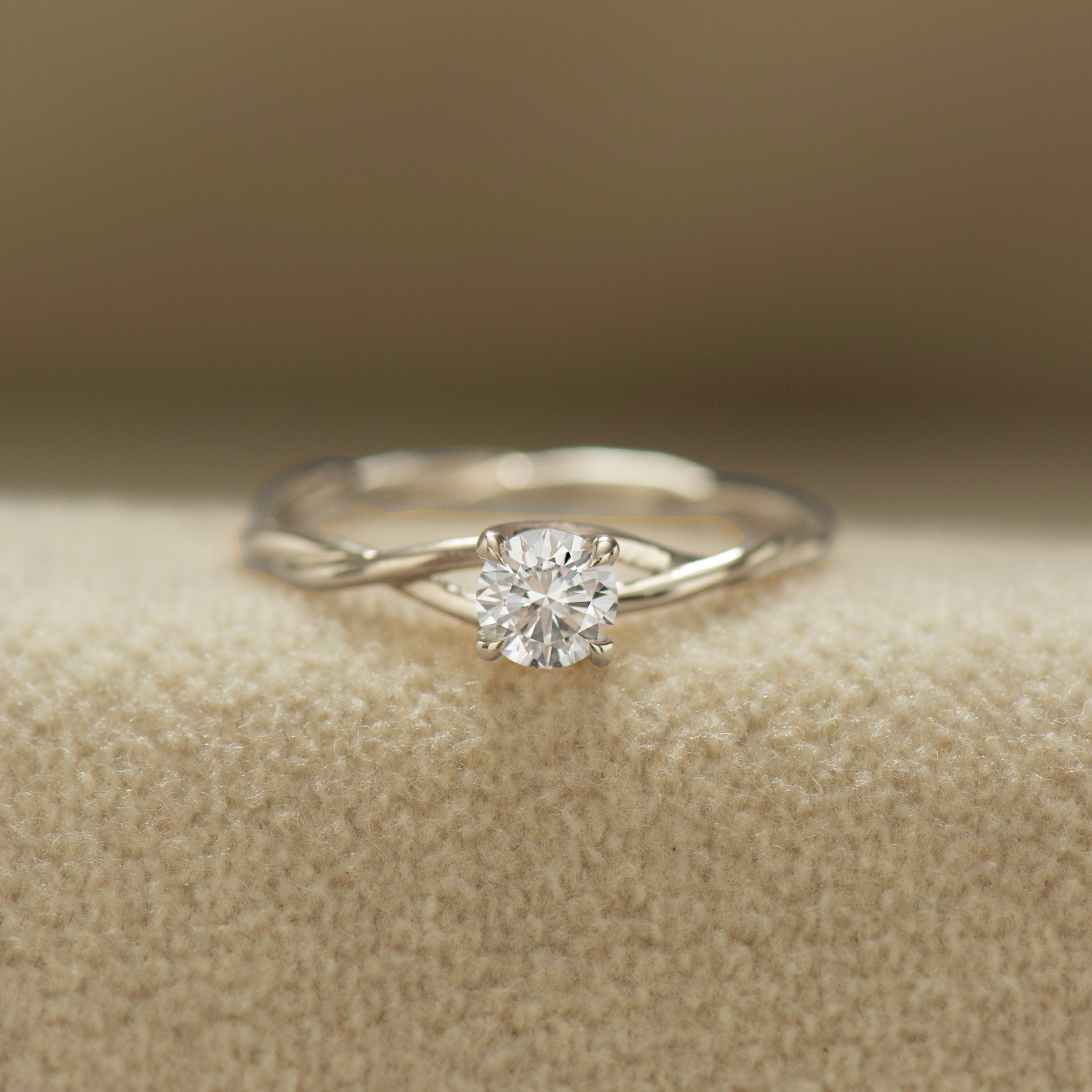 Twisted Rope Engagement Ring