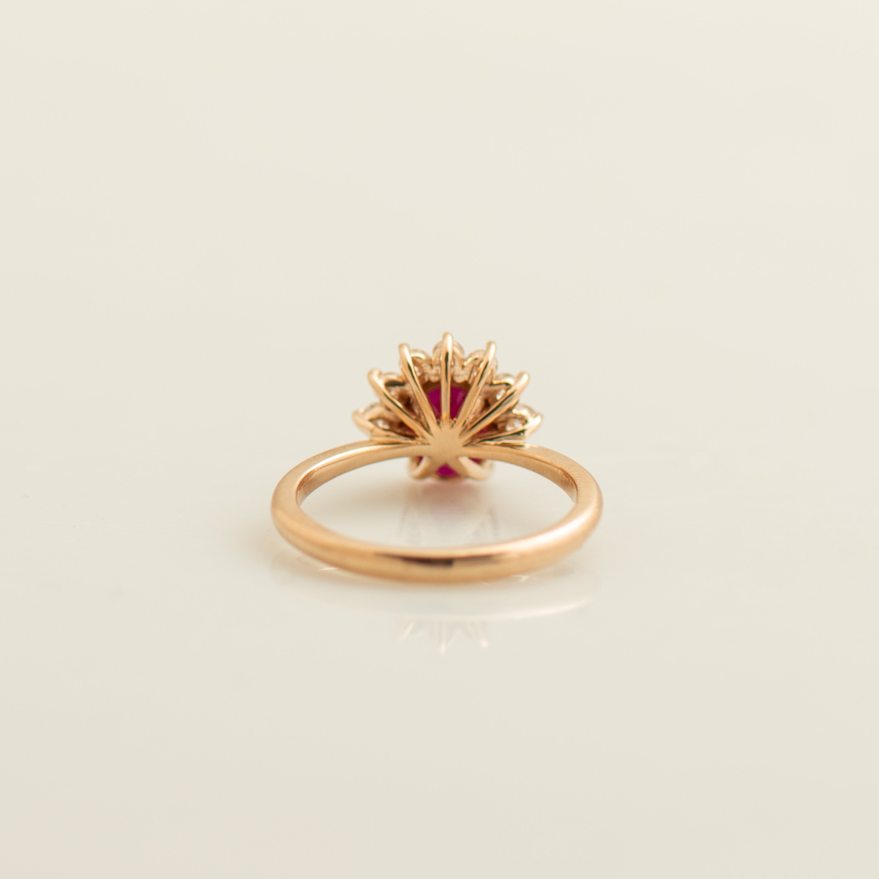 Red Sunset Ruby Ring