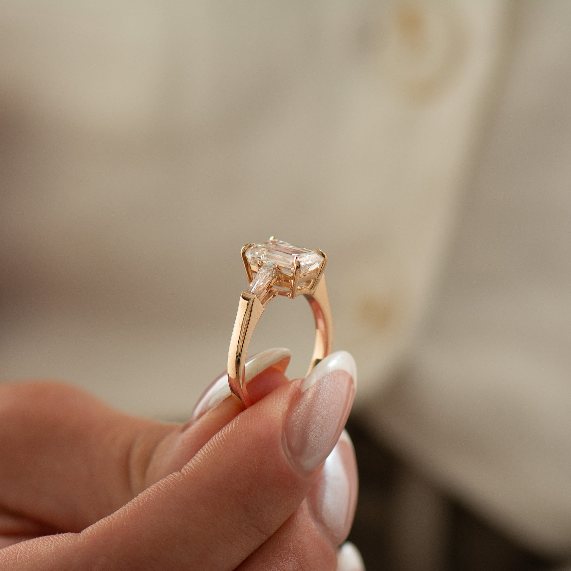 Emerald Cut Engagement Ring