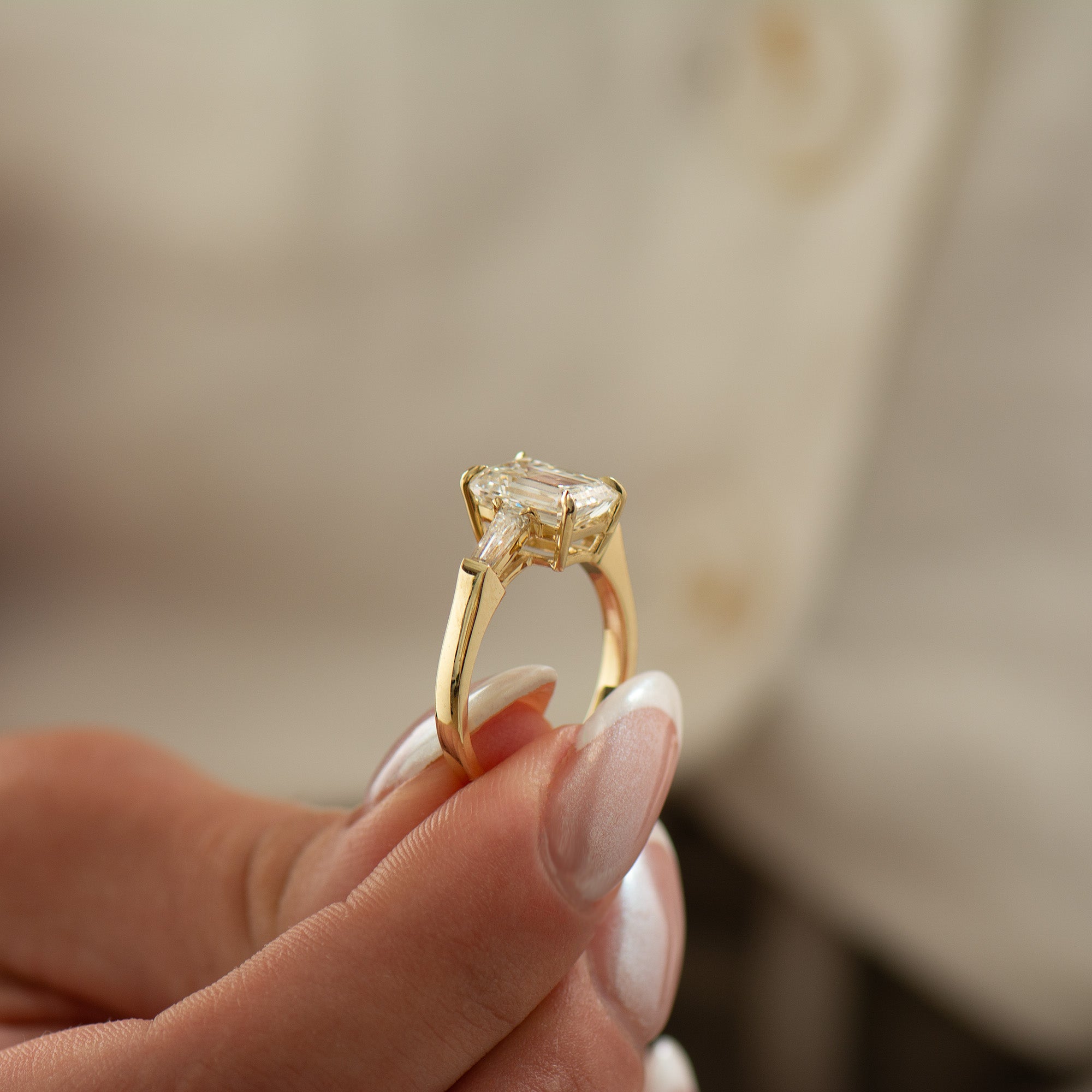 Emerald Cut Engagement Ring
