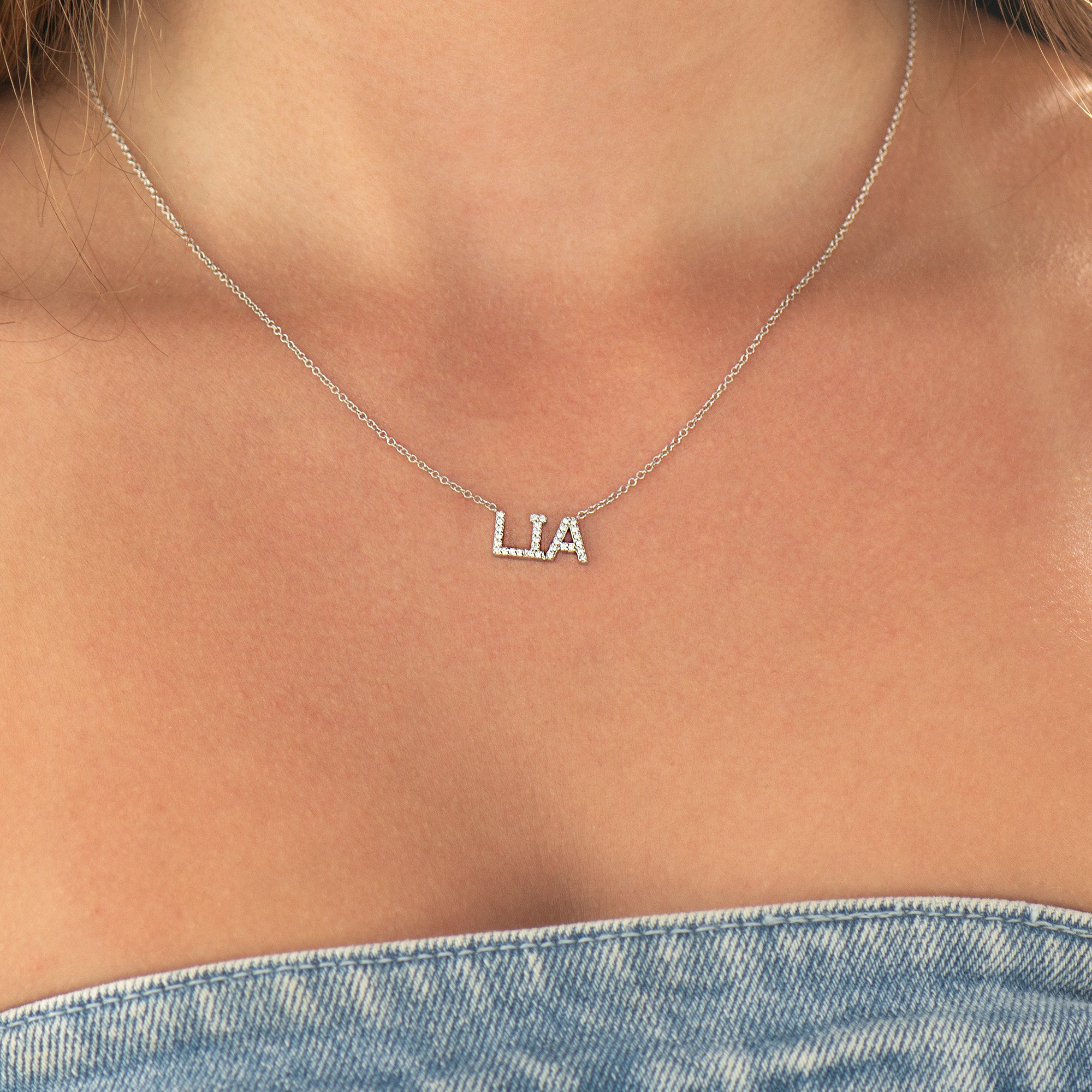 Diamond Name Necklace