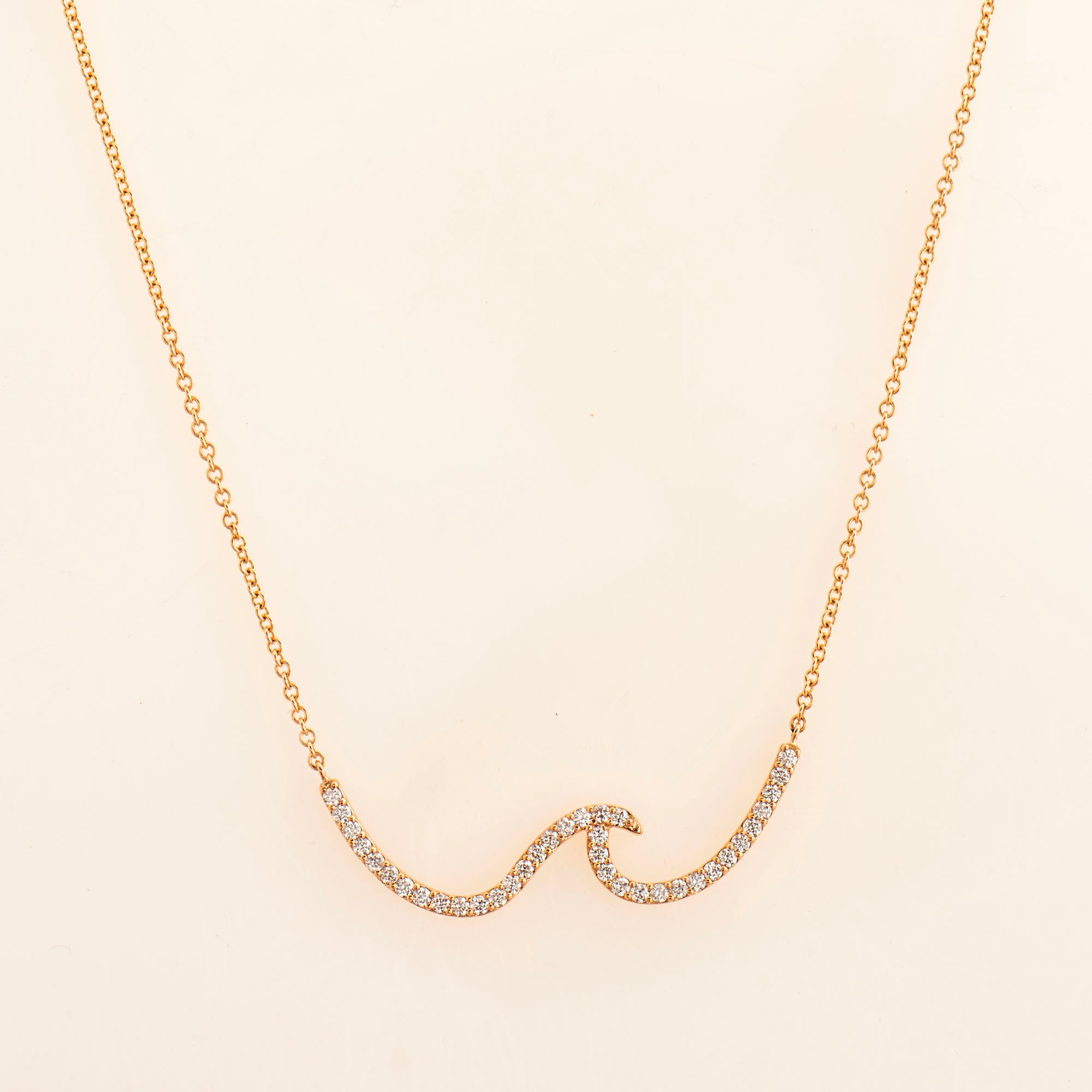 Wave Diamond Necklace