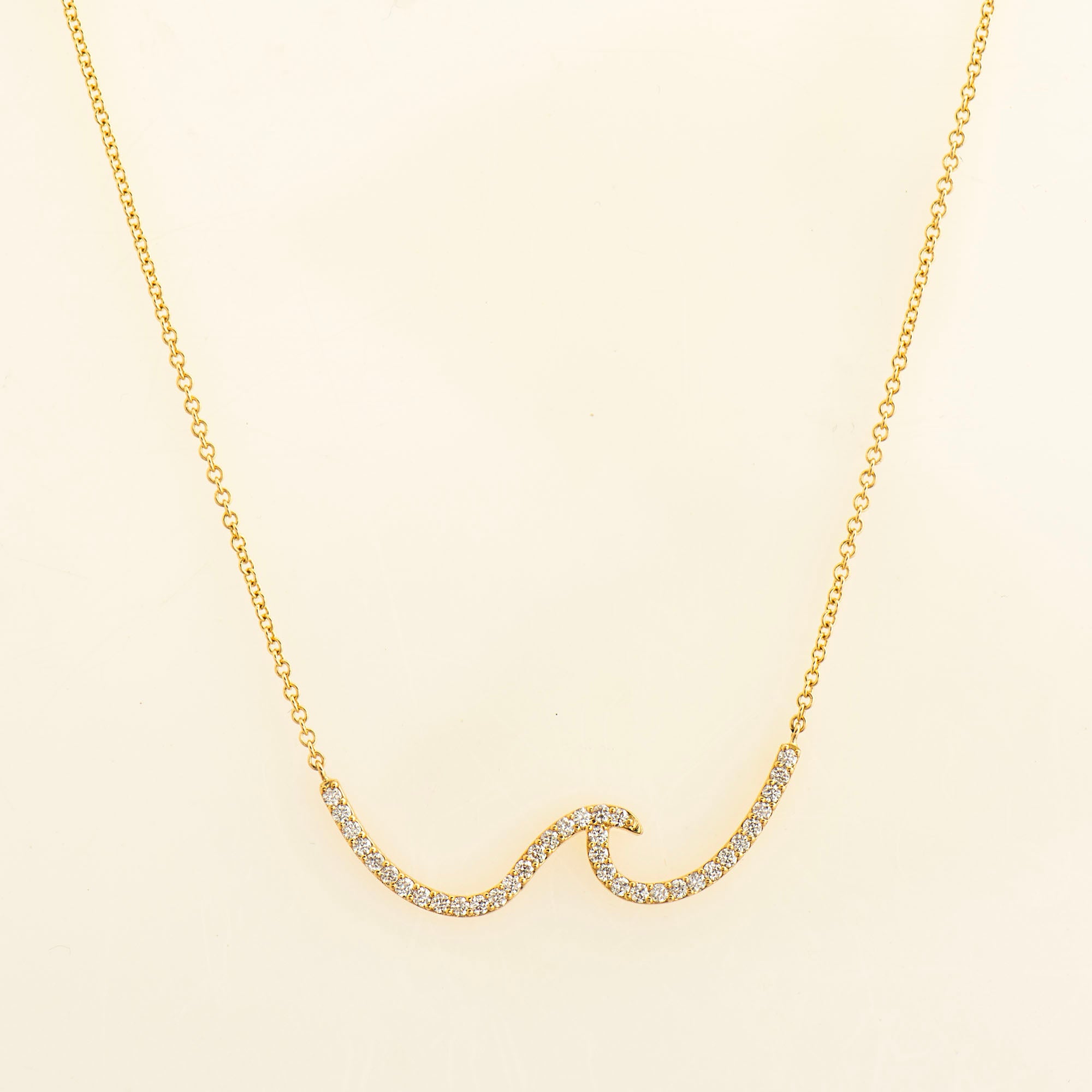 Wave Diamond Necklace