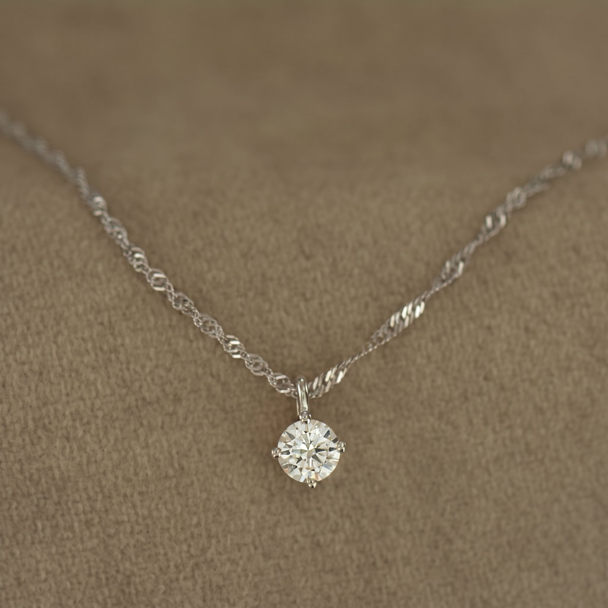 Solitaire Diamond Necklace