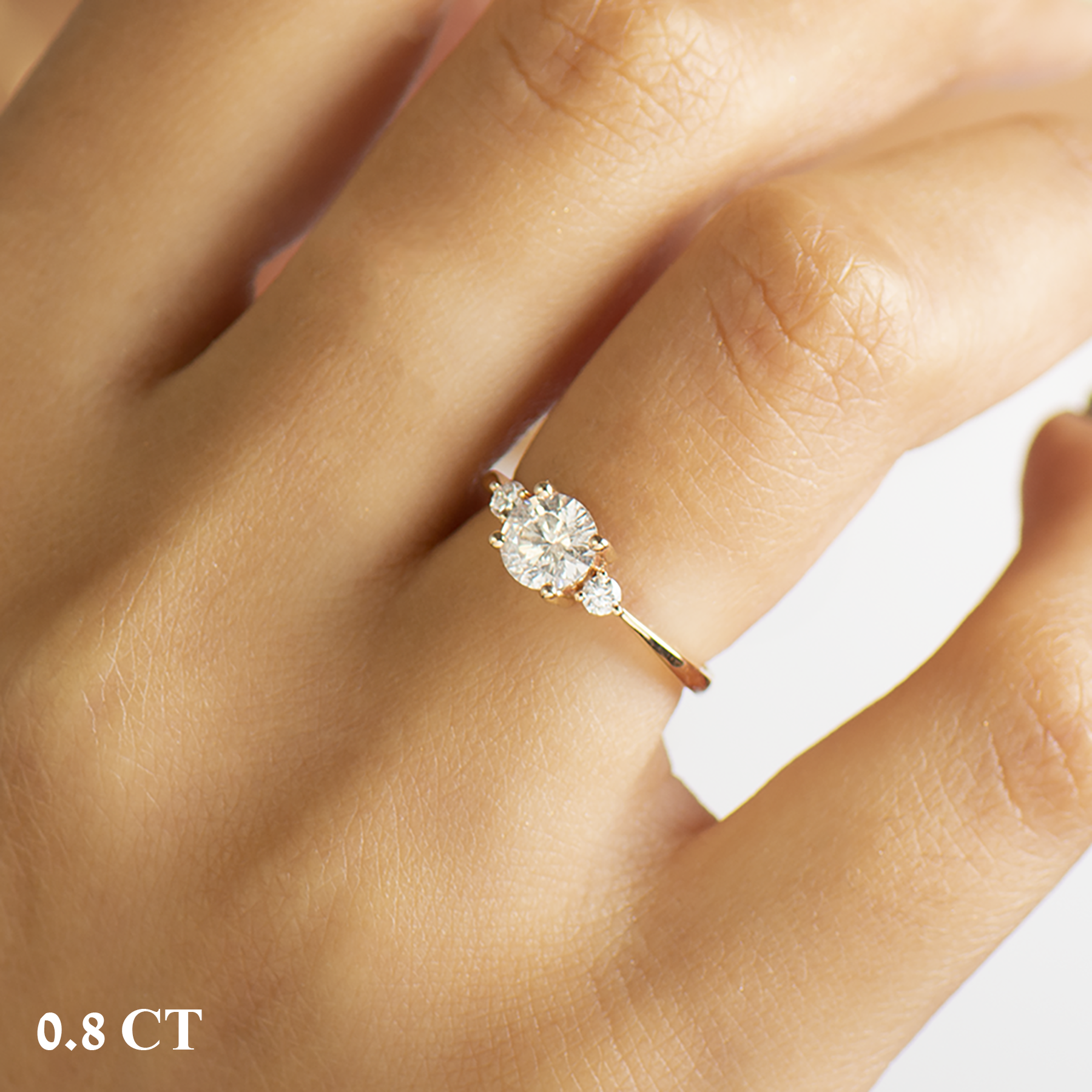 Three Stones Engagement Ring