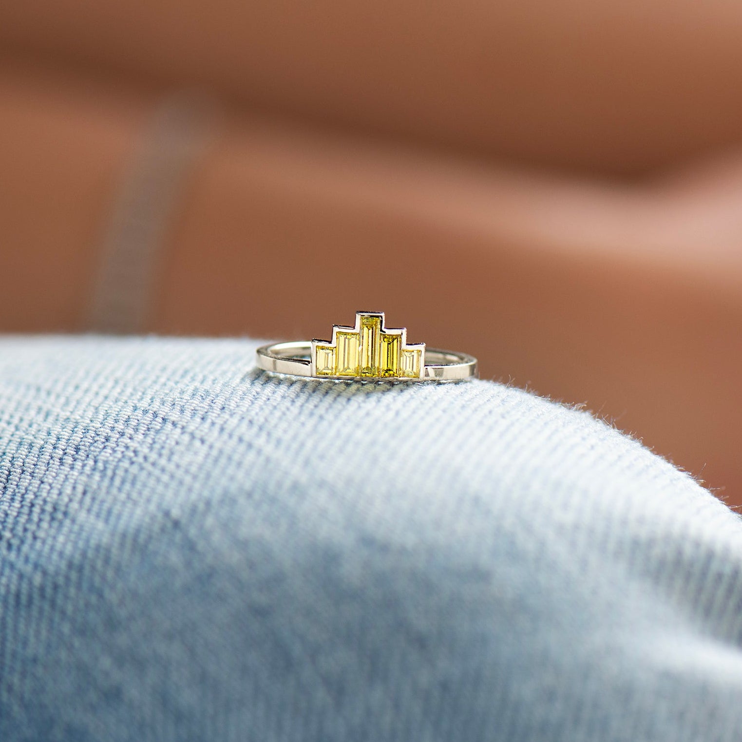 Art Deco Baguette Diamonds Ring