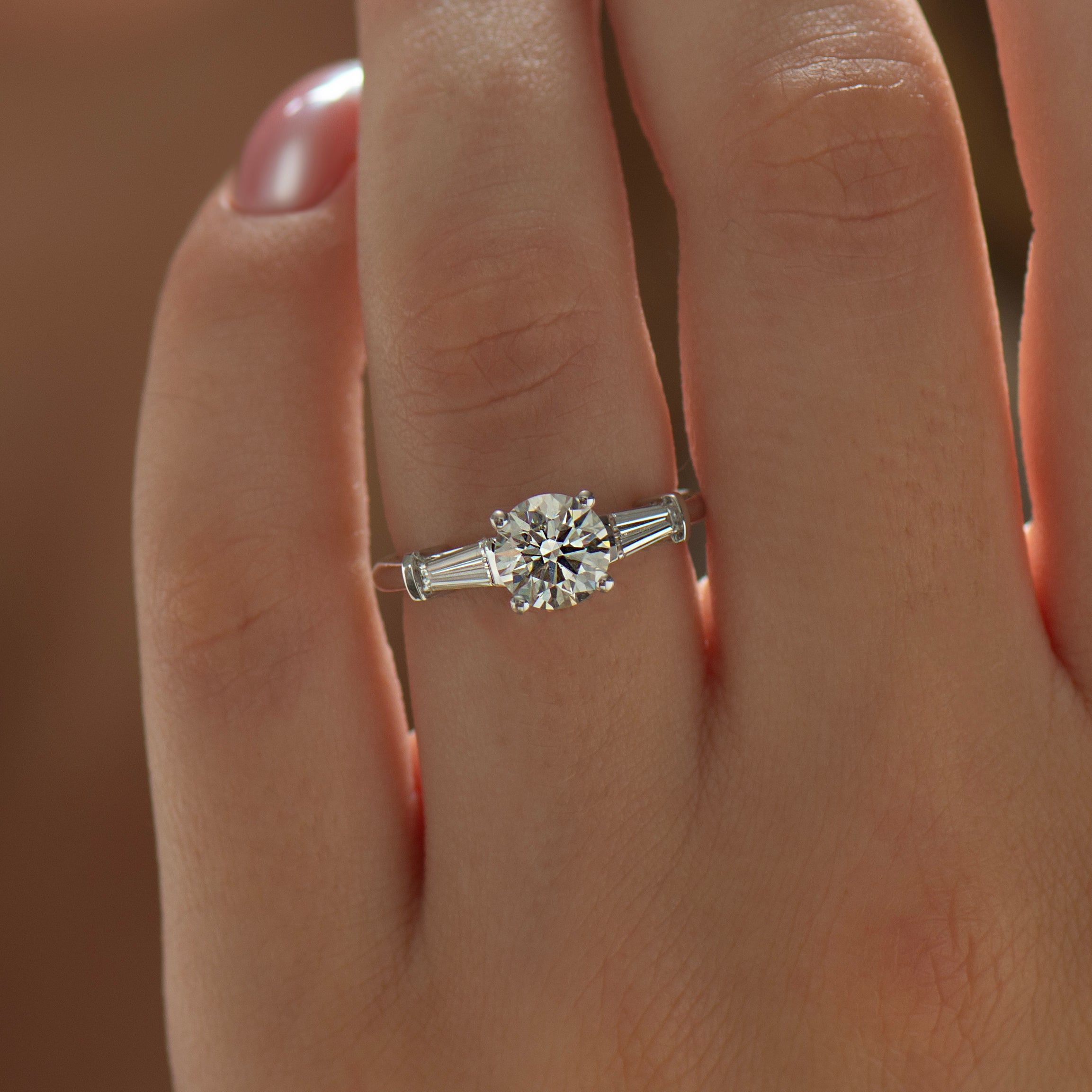 Three stone Lab Diamonds Ring