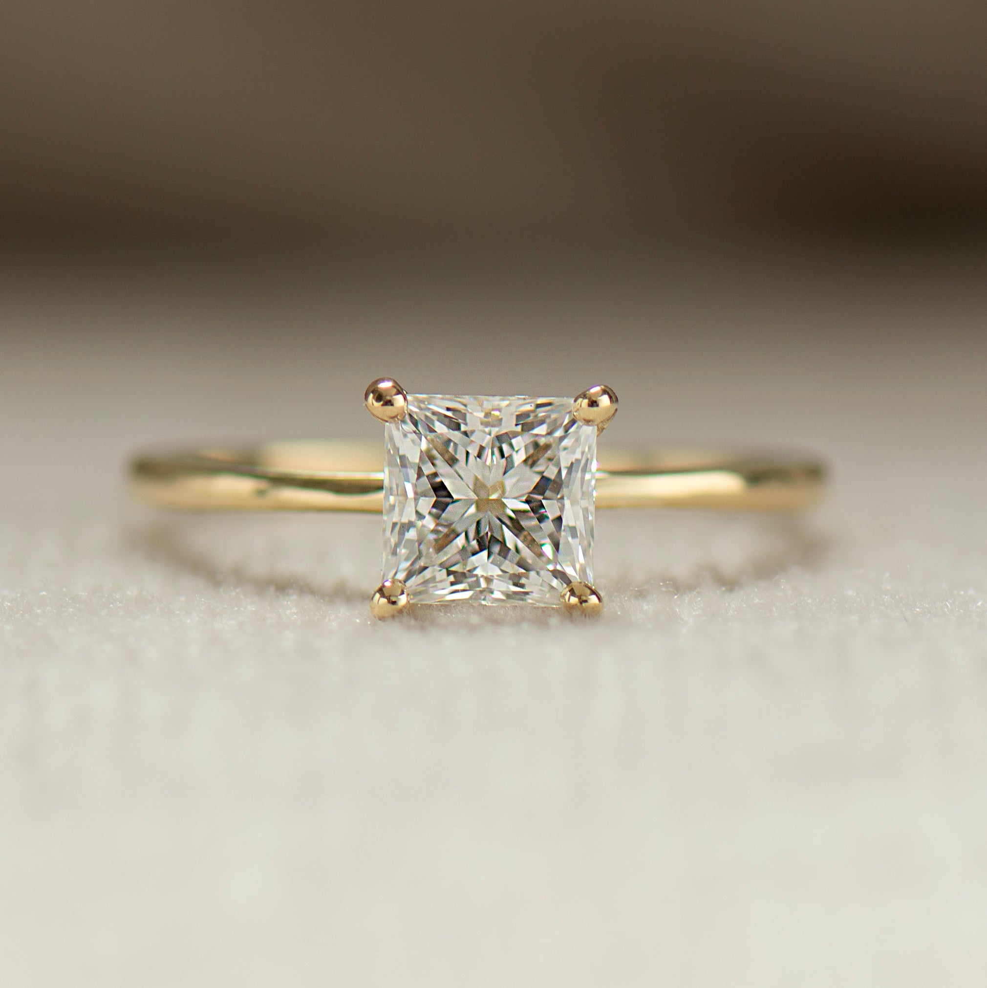 The Large Skinny Band Solitaire - Princess