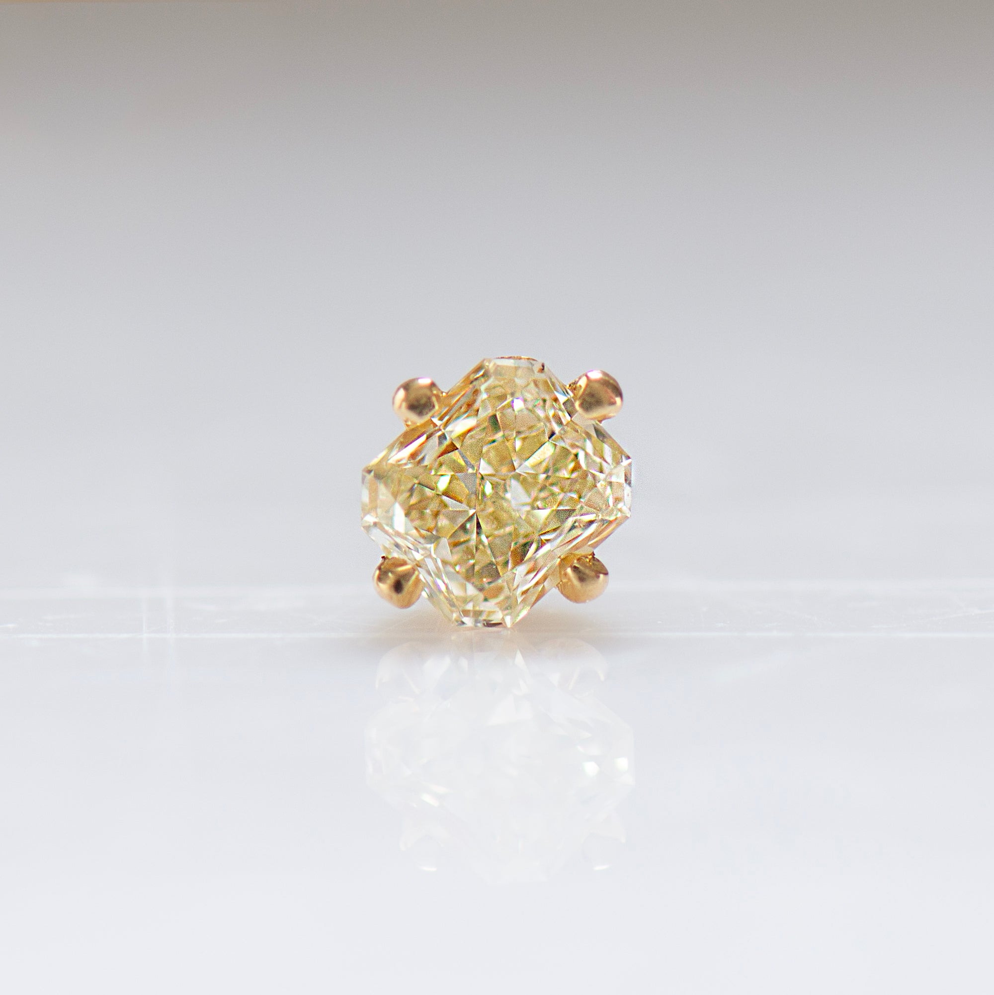 Radiant Yellow Diamond Earrings