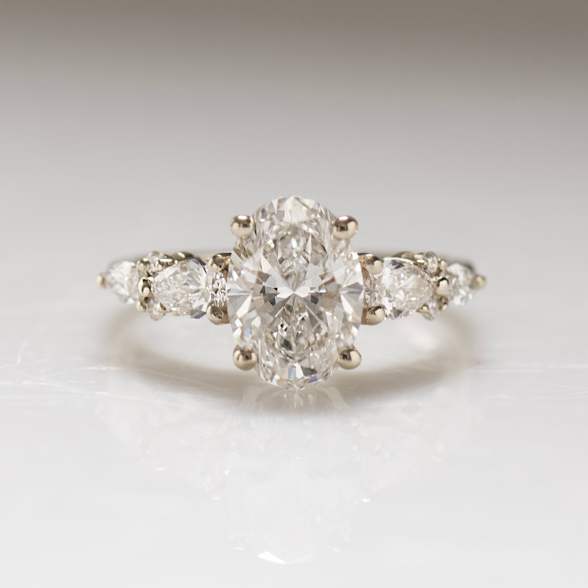 Oval Lab Diamond Engagement Ring