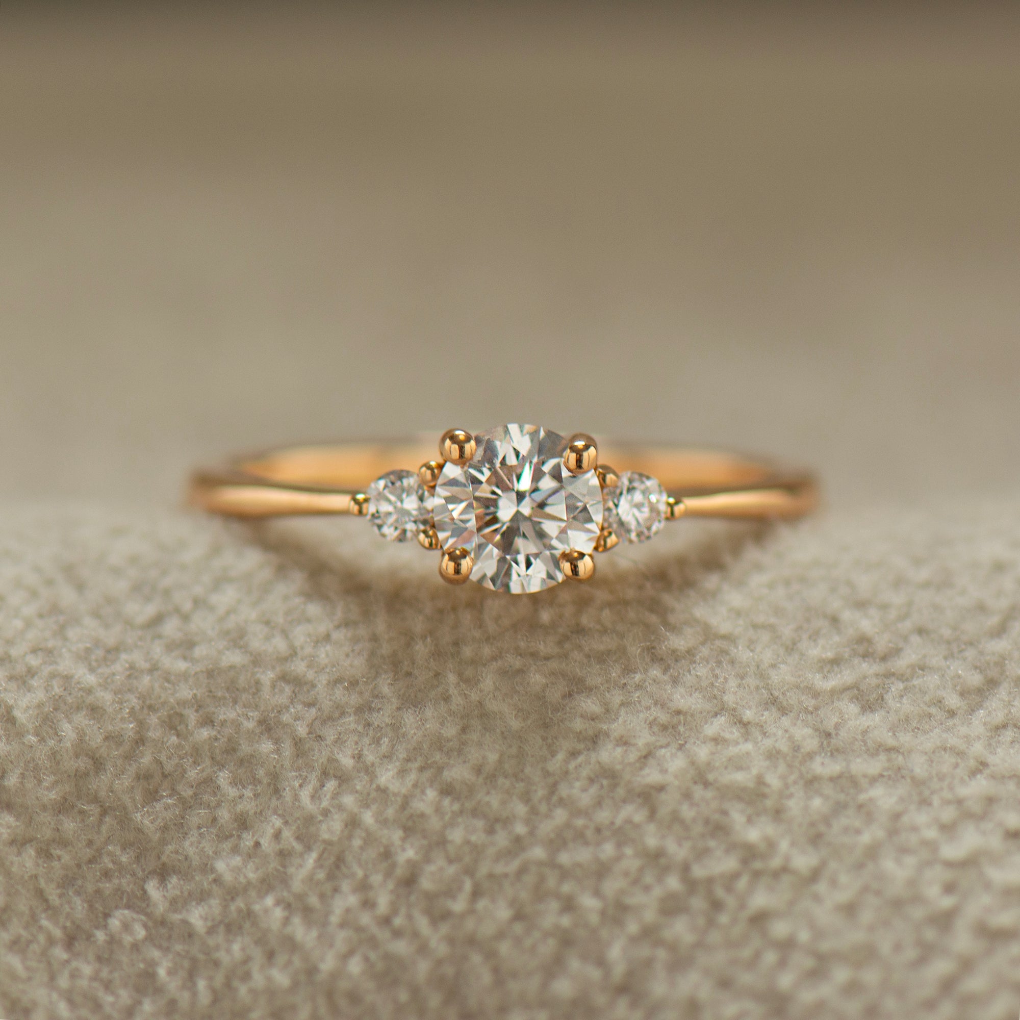 Three Stones Engagement Ring