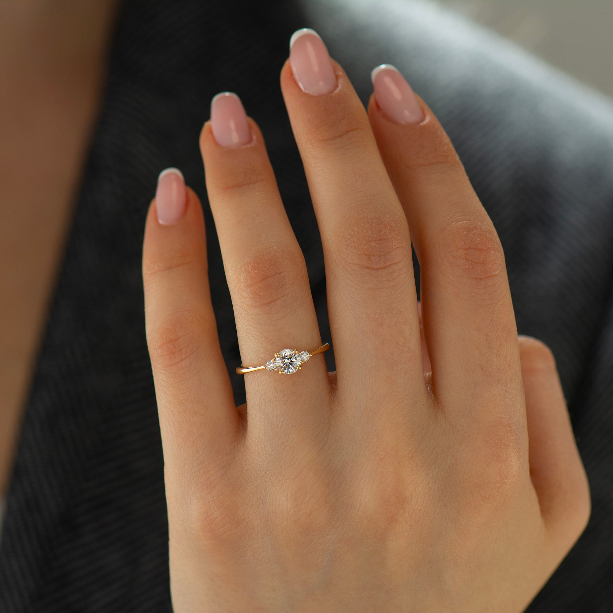 Three Stones Engagement Ring