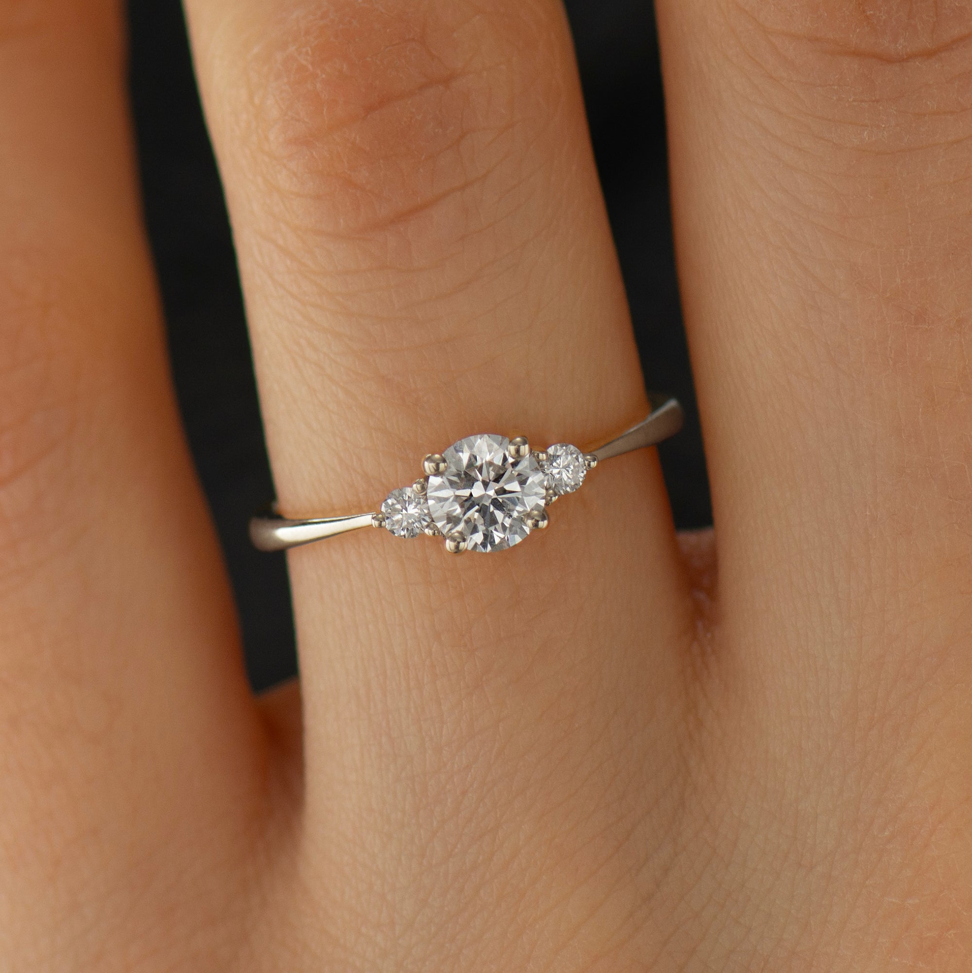 Three Stones Engagement Ring