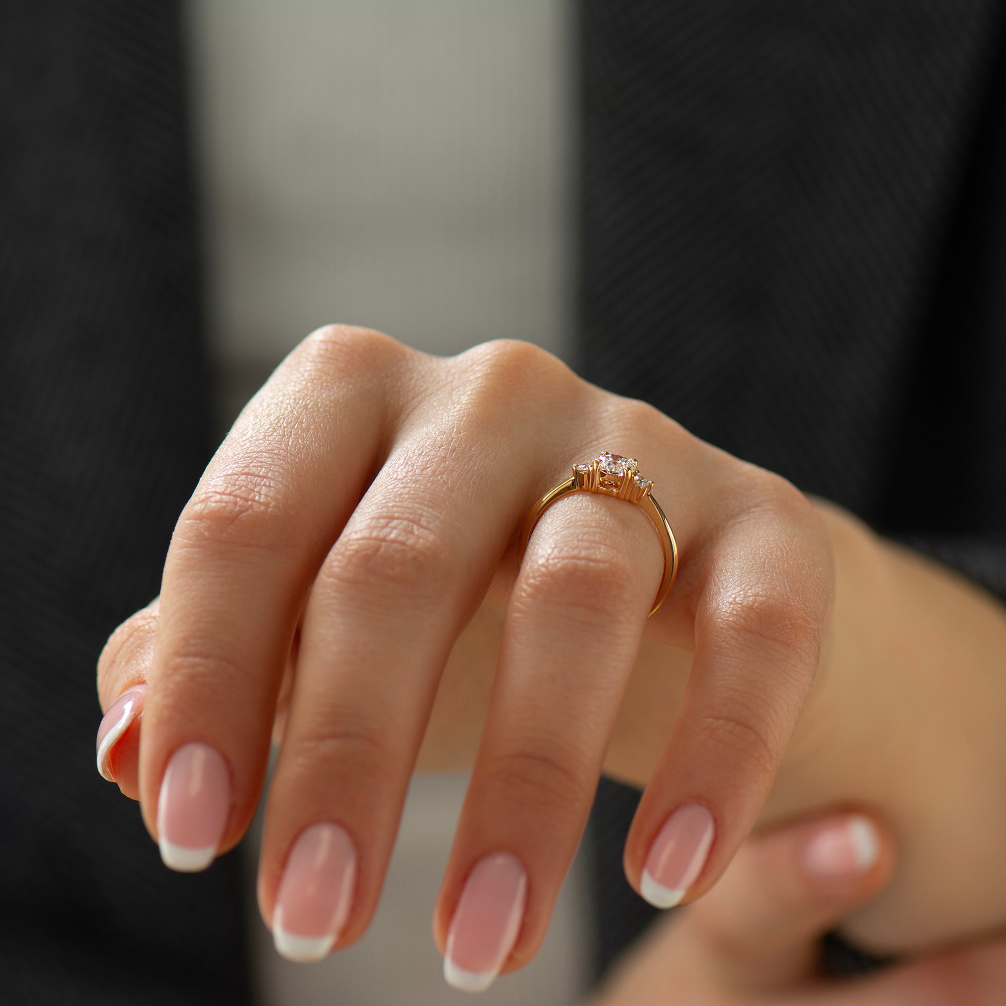 Three Stones Engagement Ring