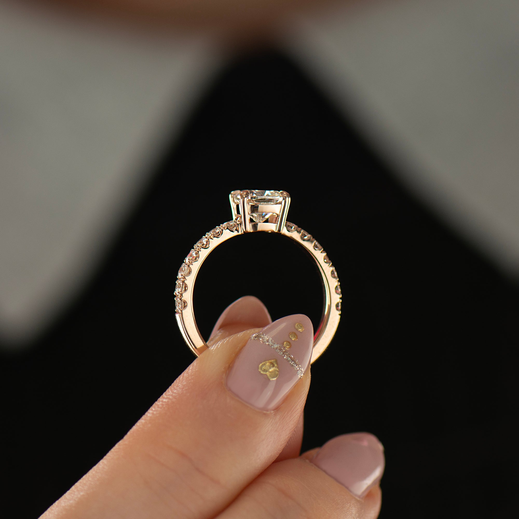 Squarish Cushion Engagement Ring
