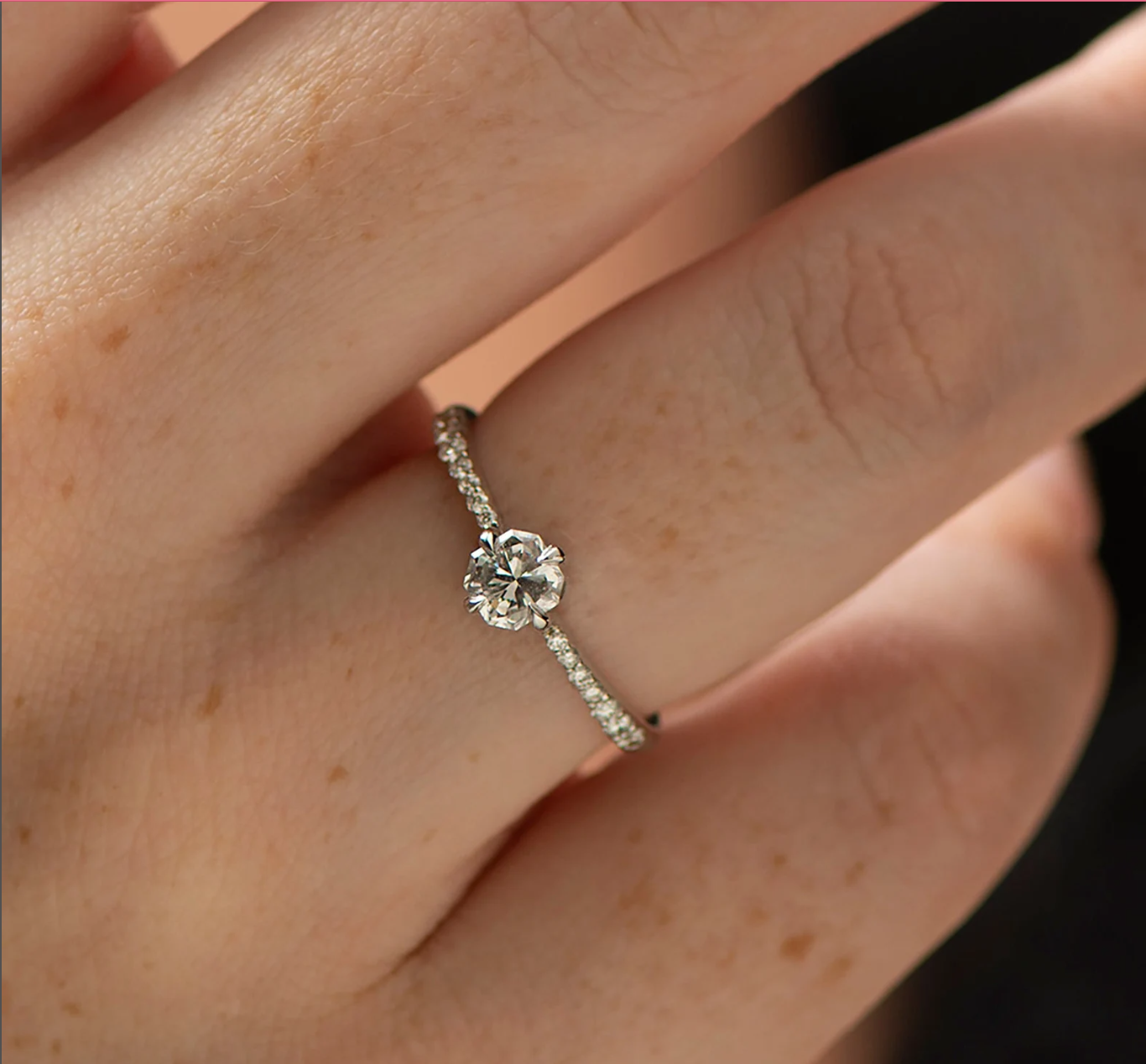 Modern Style Engagement Ring