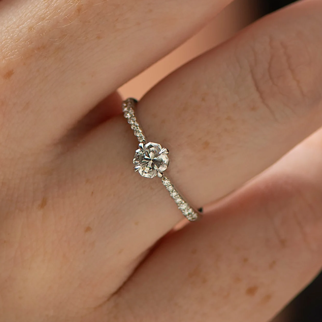 Modern Style Engagement Ring