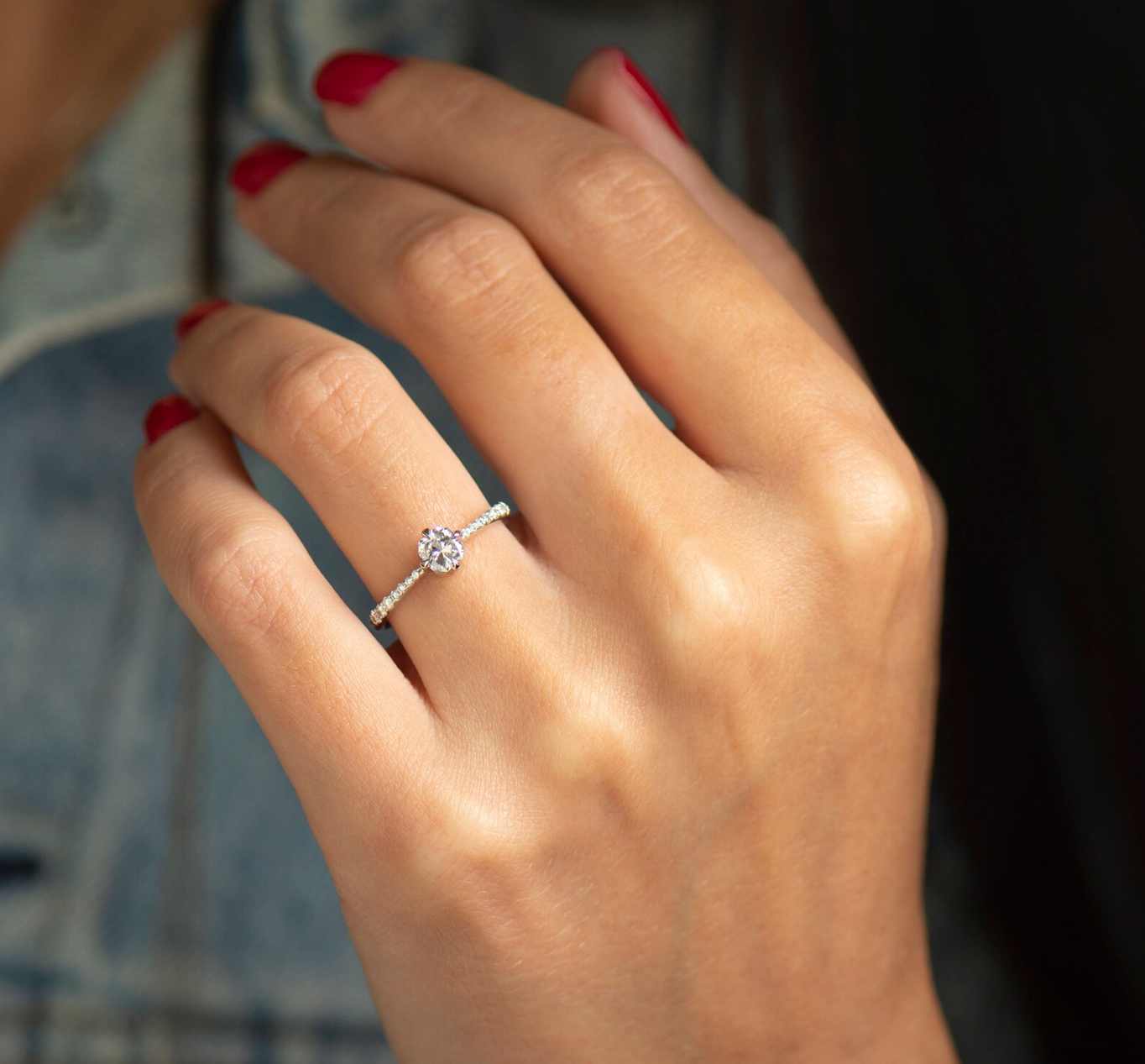 Modern Style Engagement Ring