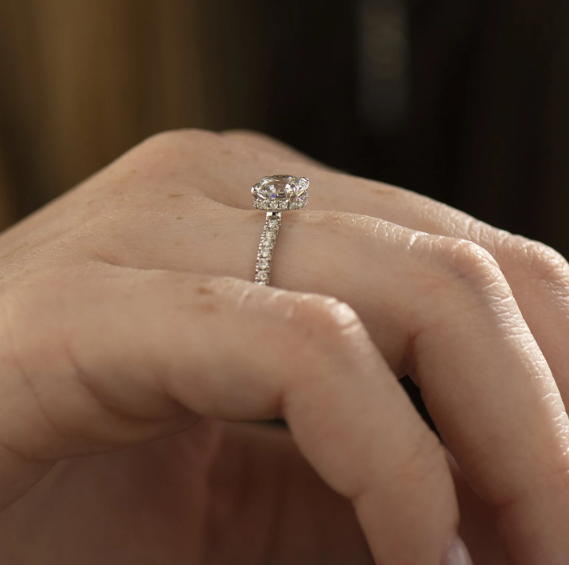 Floating Engagement Ring