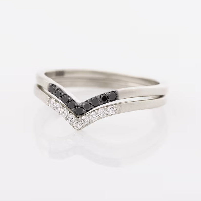 Chevron Rings Set
