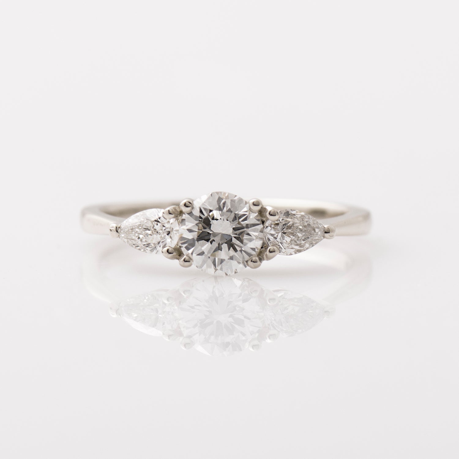 The 3 Stone Ring - Round & Pears