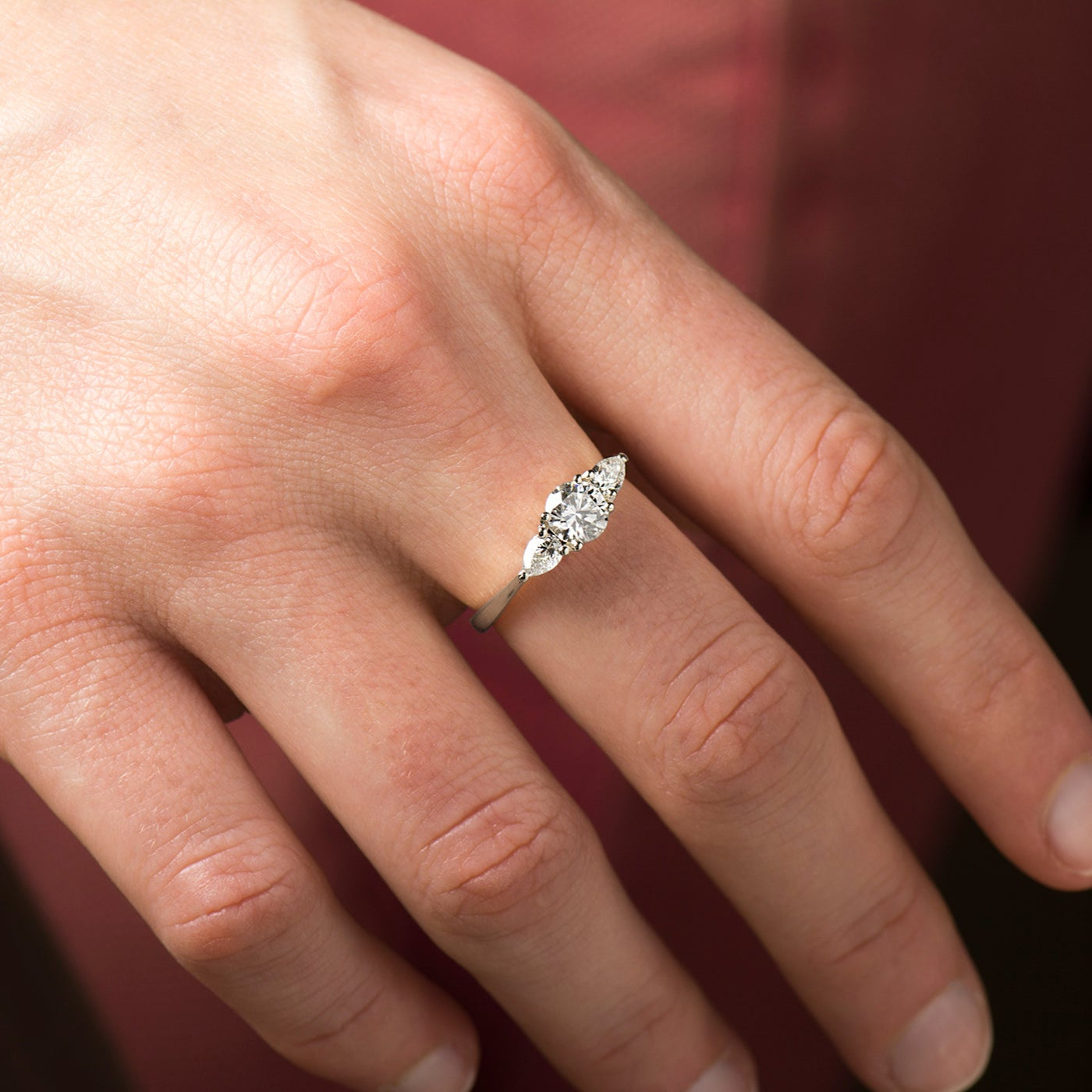 The 3 Stone Ring - Round & Pears