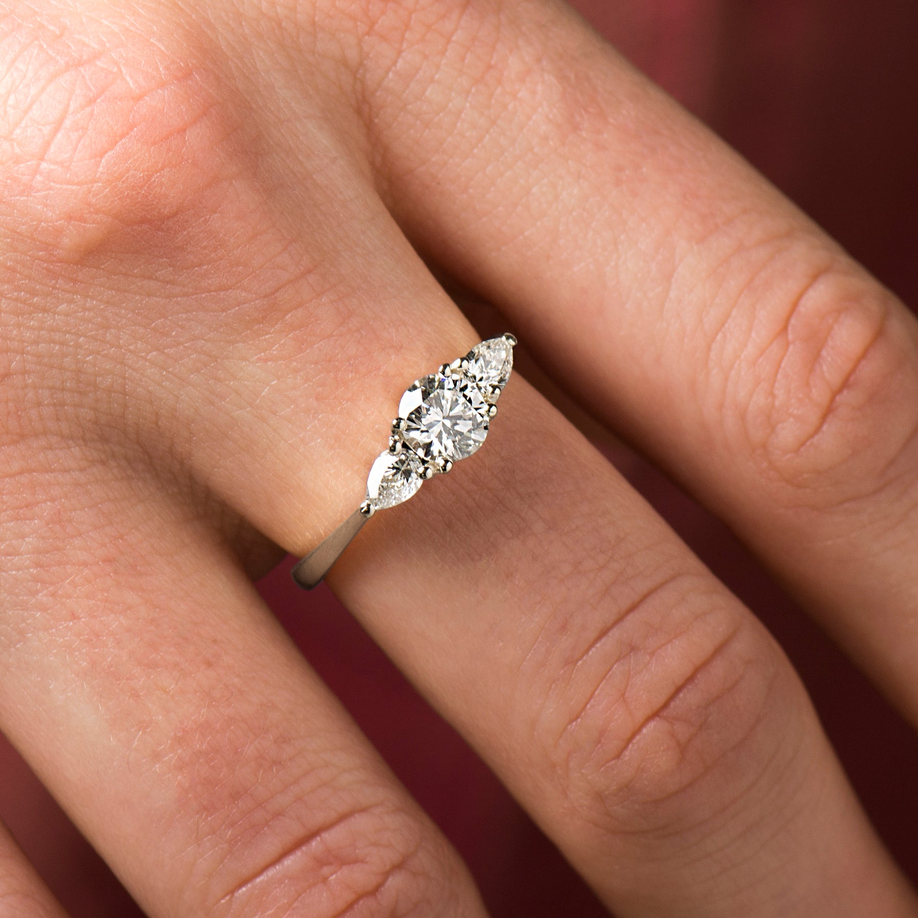 Three Stones Engagement Ring