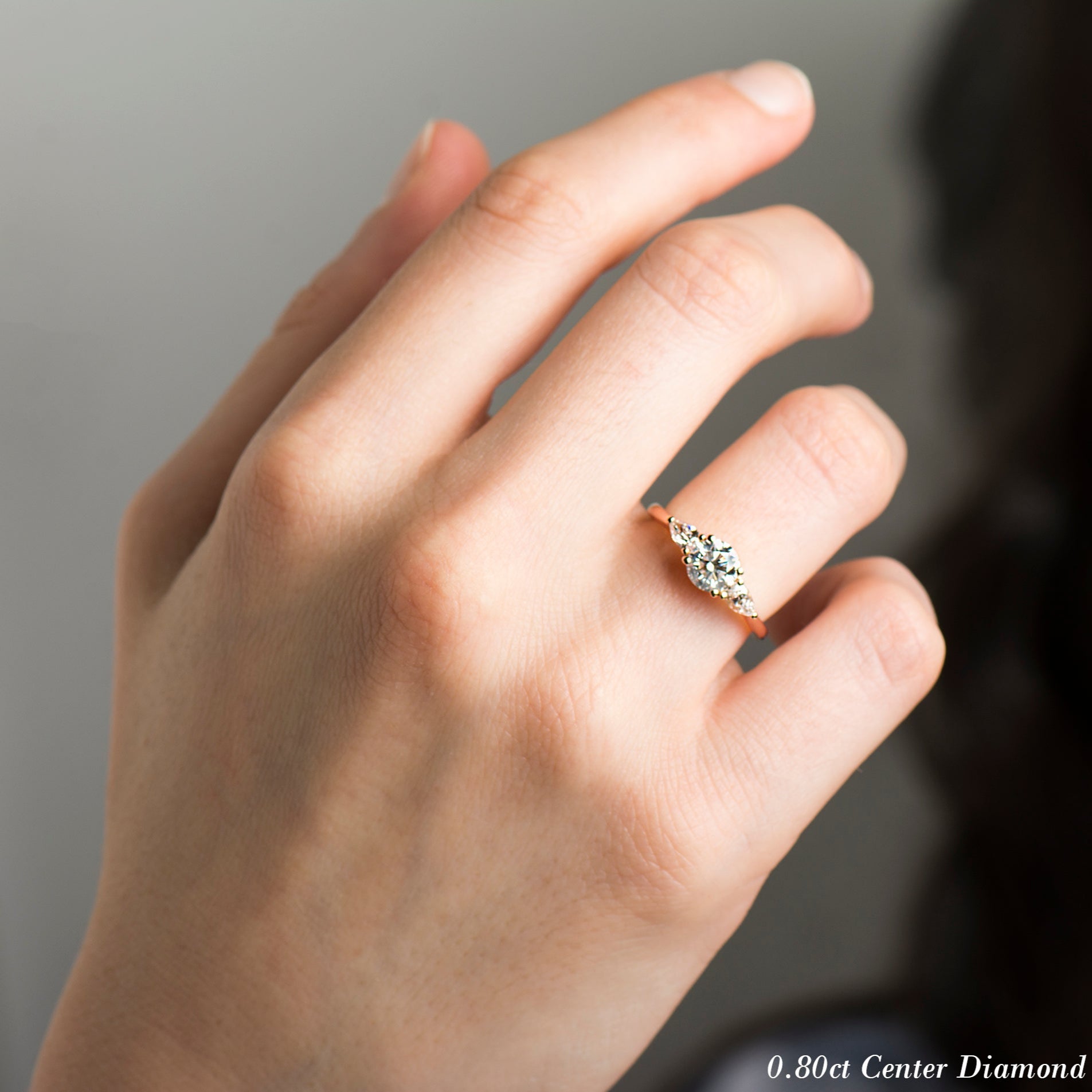 The 3 Stone Ring - Round & Pears