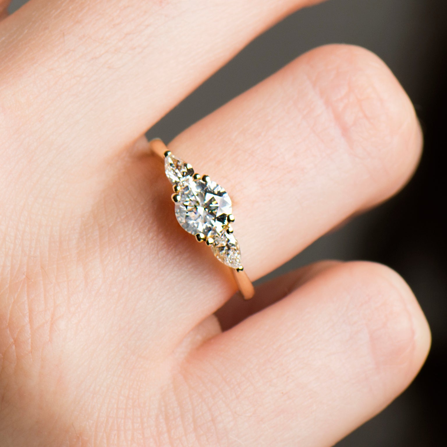 Three Stones Engagement Ring