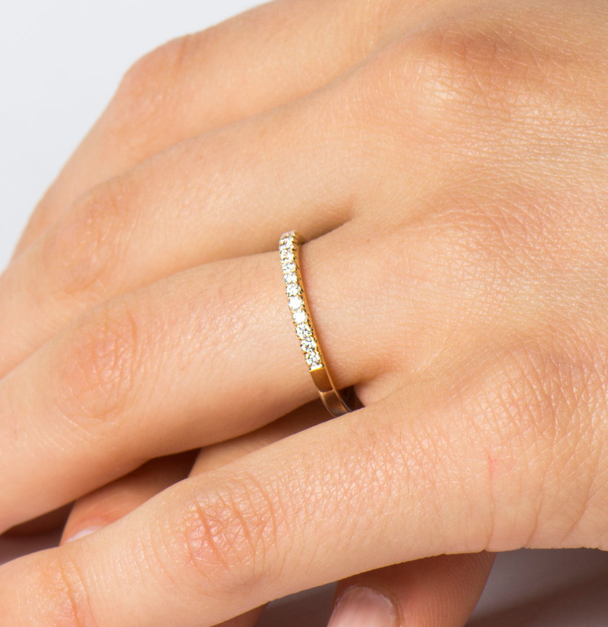 1.5 mm Half Eternity Ring