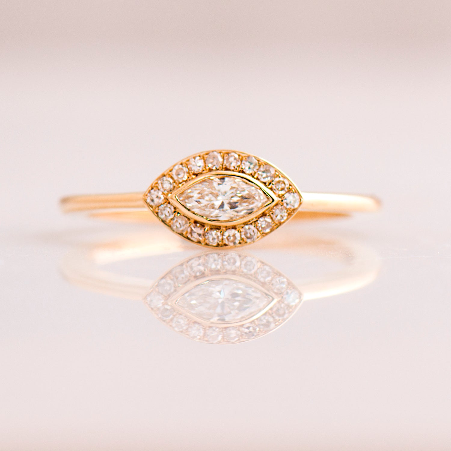 Evil Eye Halo Ring