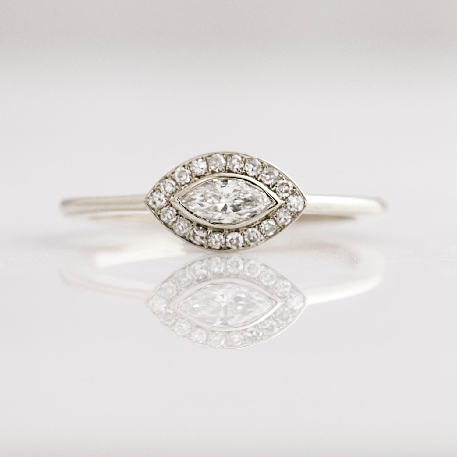 Evil Eye Halo Ring